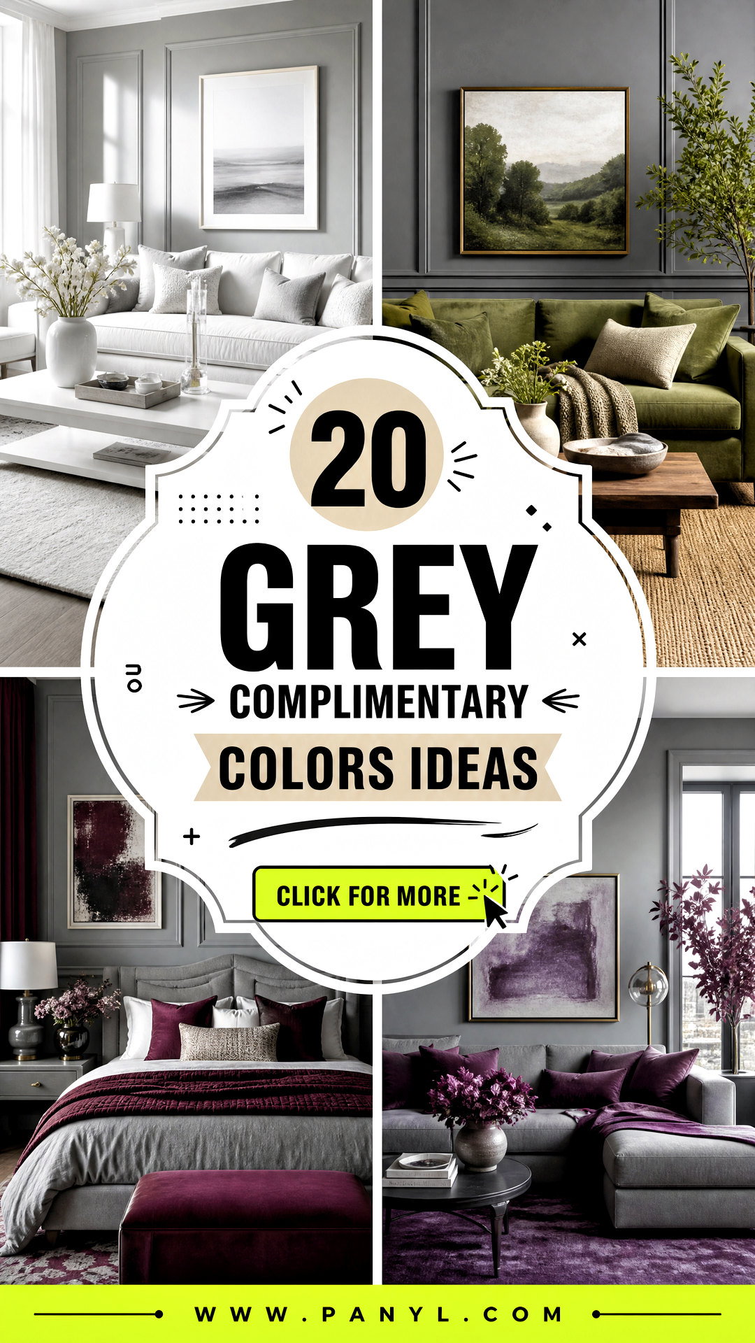20 Grey Complimentary Colors for Stylish Balanced Rooms - 20 Grey Complimentary Colors for Stylish, Balanced Rooms