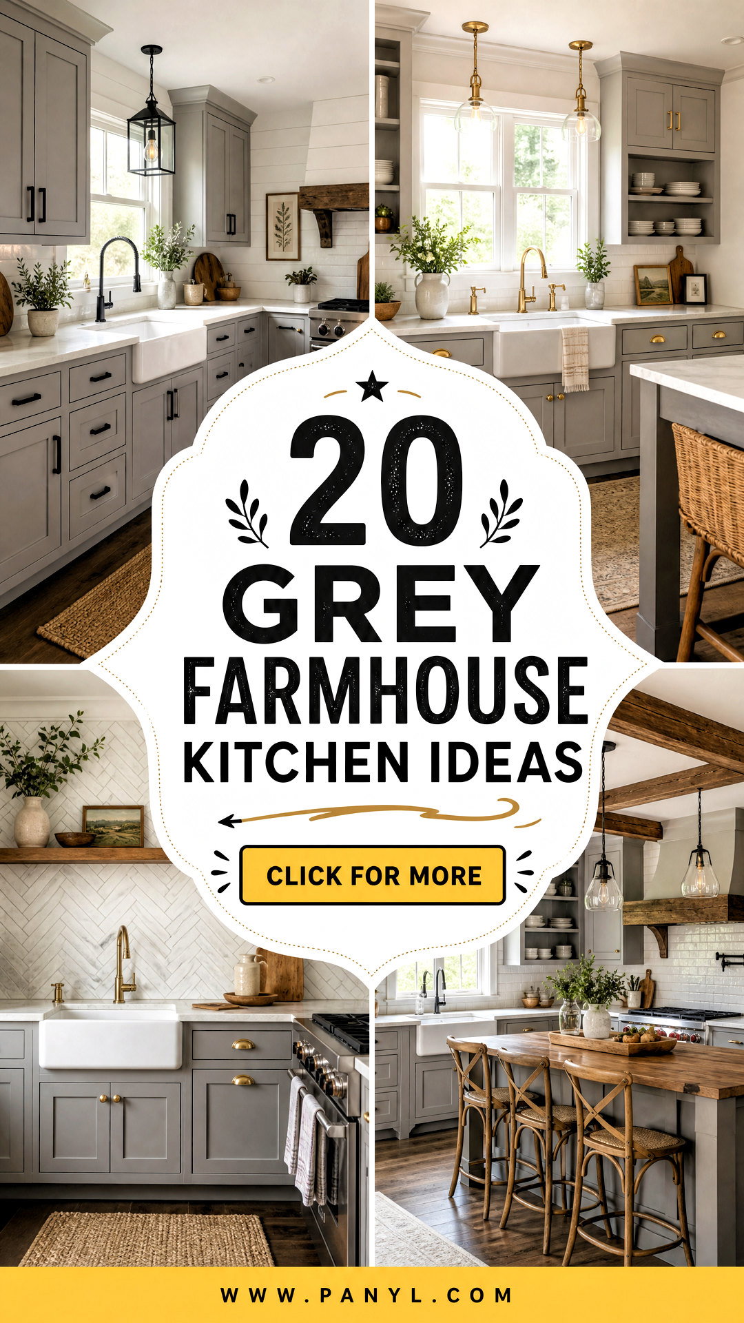 20 Grey Farmhouse Kitchen Ideas for a Warm Rustic Refresh - 20 Grey Farmhouse Kitchen Ideas for a Warm Rustic Refresh