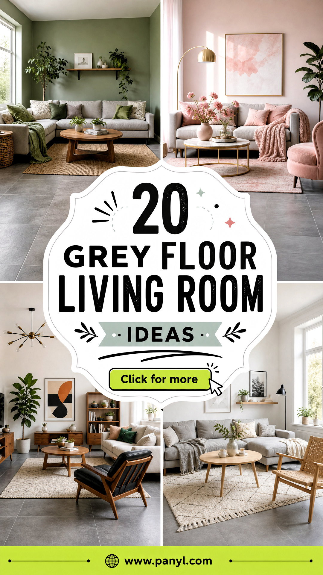 20 Grey Floor Living Room Ideas for a Bright Balanced Space - 20 Grey Floor Living Room Ideas for a Bright, Balanced Space