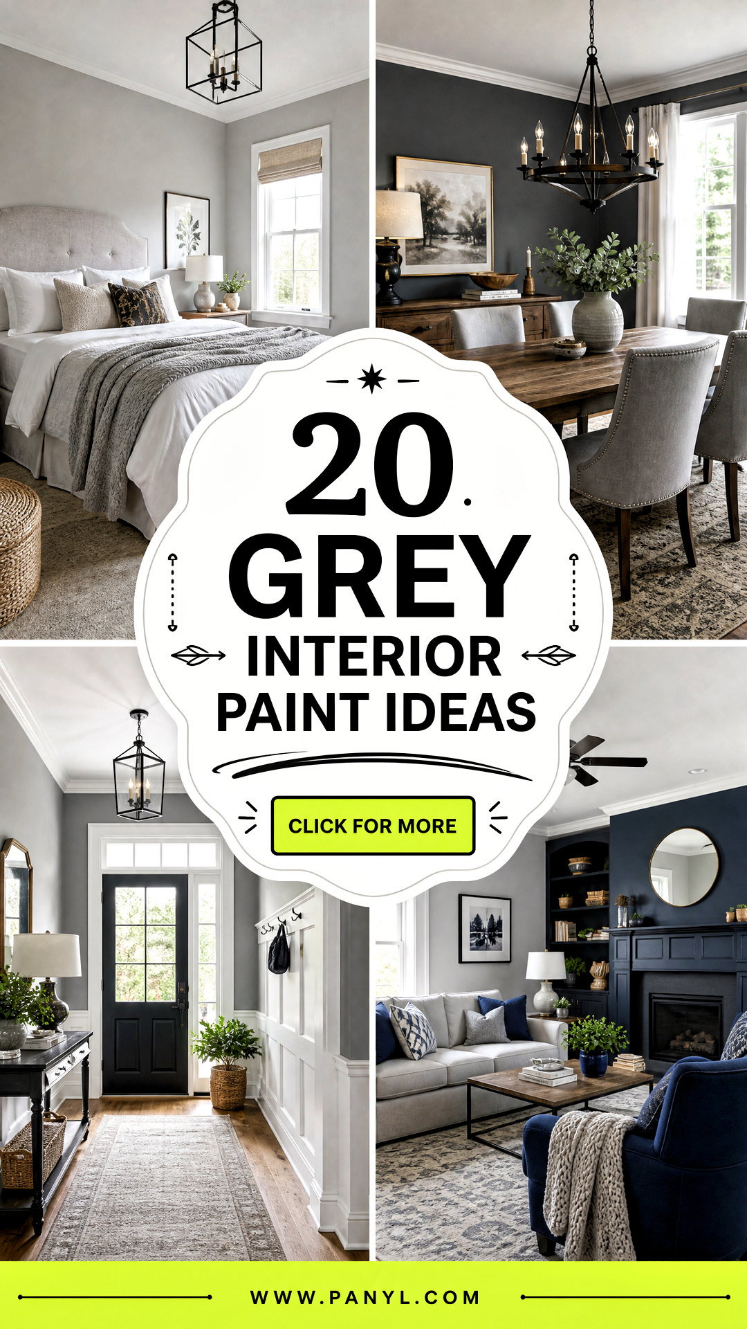 20 Grey Interior Paint Ideas for a Fresh Cohesive Home - 20 Grey Interior Paint Ideas for a Fresh, Cohesive Home