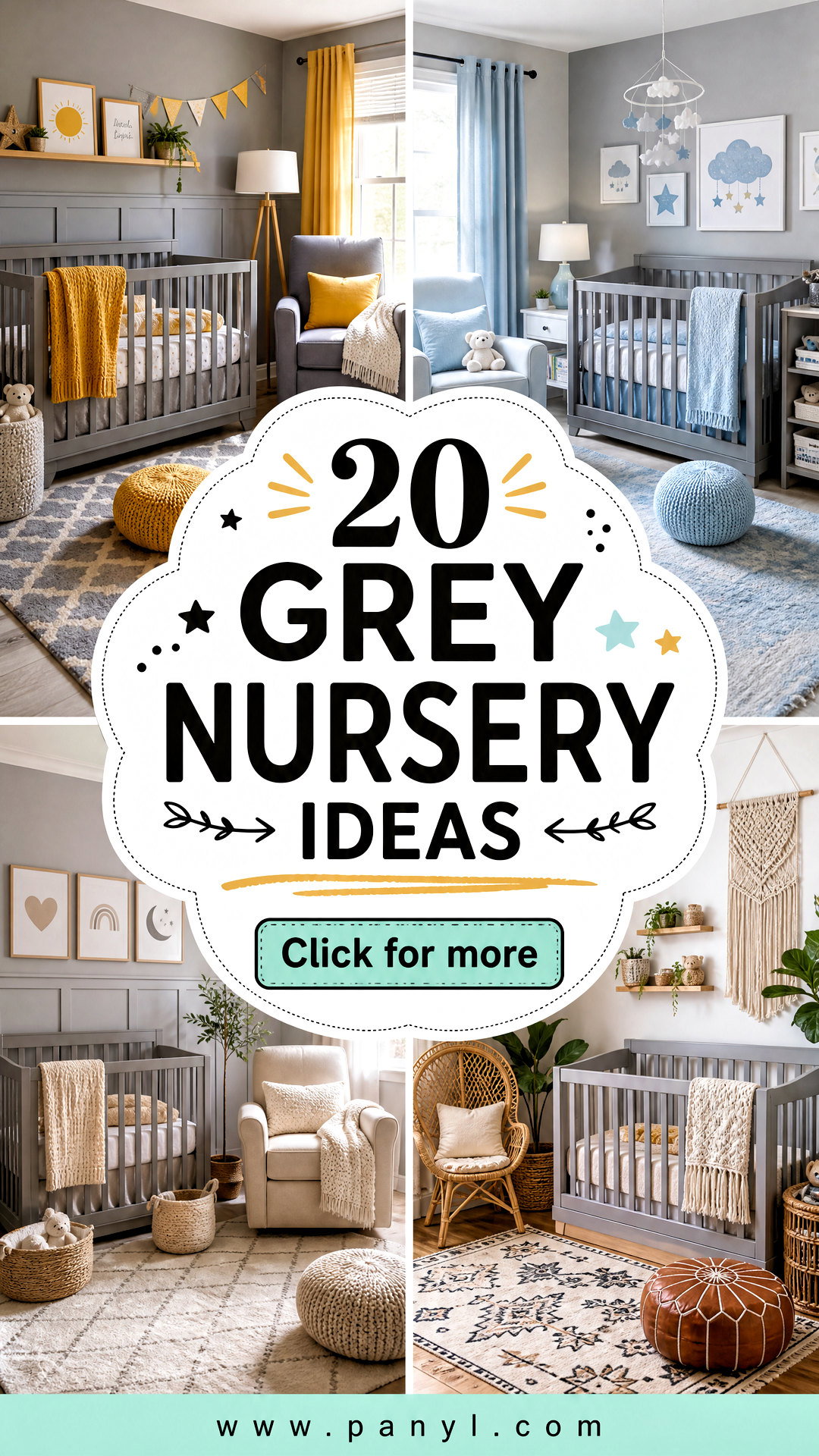 20 Grey Nursery Ideas for a Calm Cozy Baby Room Makeover - 20 Grey Nursery Ideas for a Calm, Cozy Baby Room Makeover