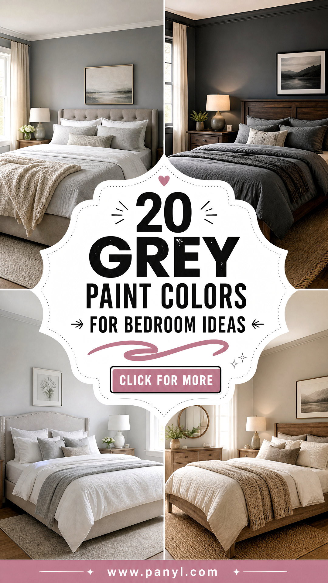 20 Grey Paint Colors for Bedroom Ideas With Cozy Appeal - 20 Grey Paint Colors for Bedroom Ideas With Cozy Appeal