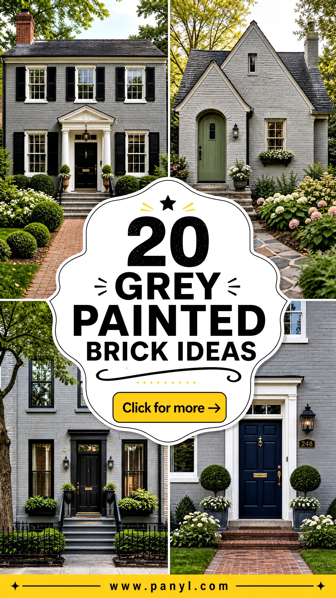 20 Grey Painted Brick Ideas for a Chic Characterful Home - 20 Grey Painted Brick Ideas for a Chic, Characterful Home