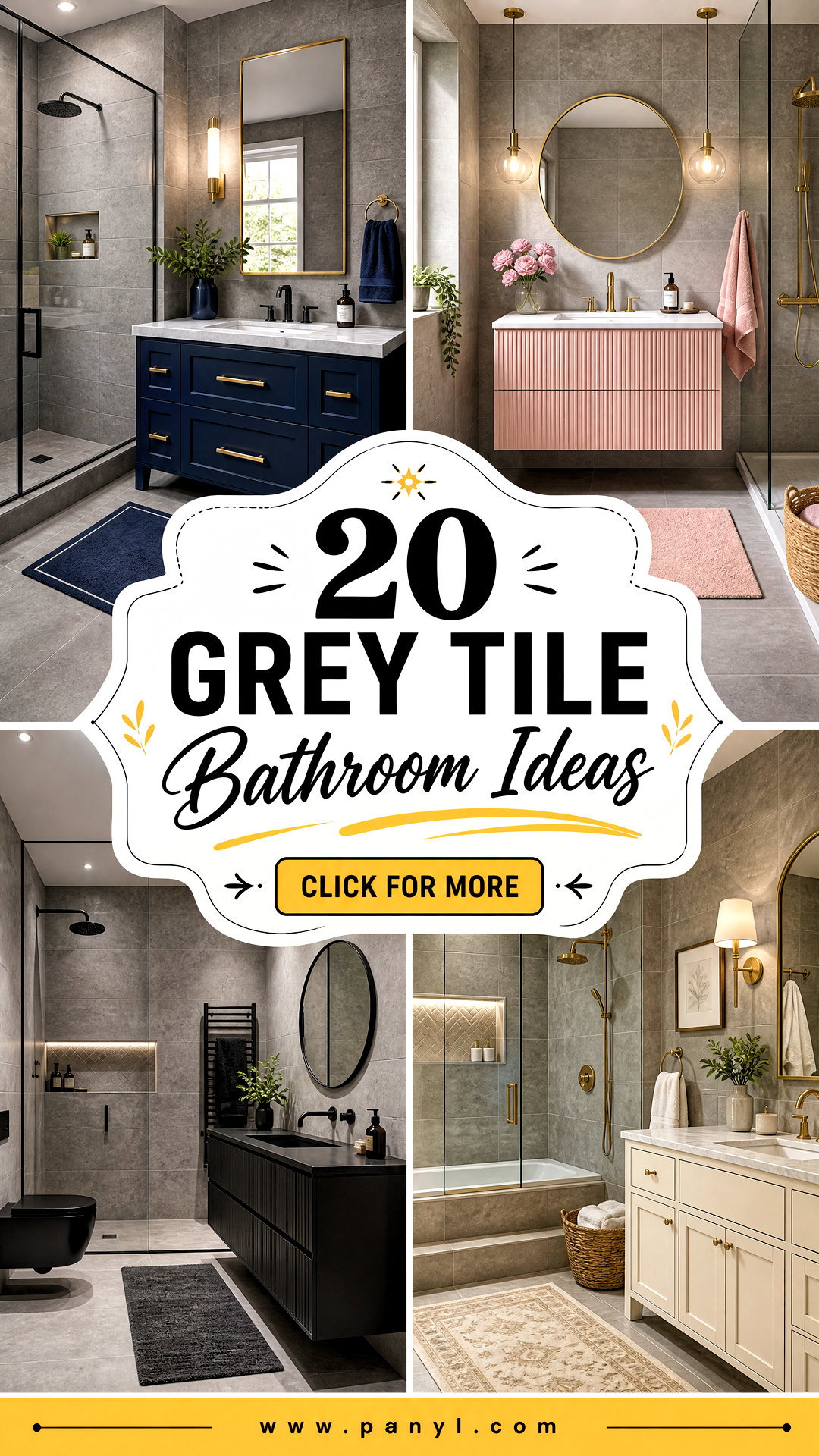 20 Grey Tile Bathroom Ideas Color Schemes That Feel Fresh - 20 Grey Tile Bathroom Ideas Color Schemes That Feel Fresh