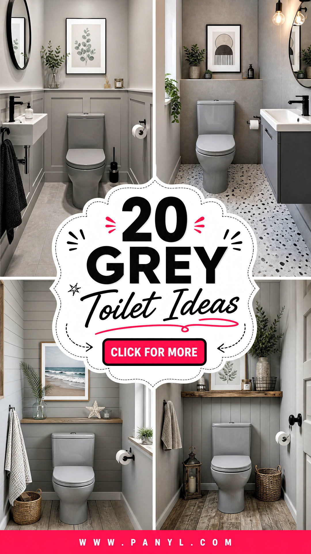 20 Grey Toilet Ideas for a Sleek Modern Bathroom Refresh - 20 Grey Toilet Ideas for a Sleek, Modern Bathroom Refresh