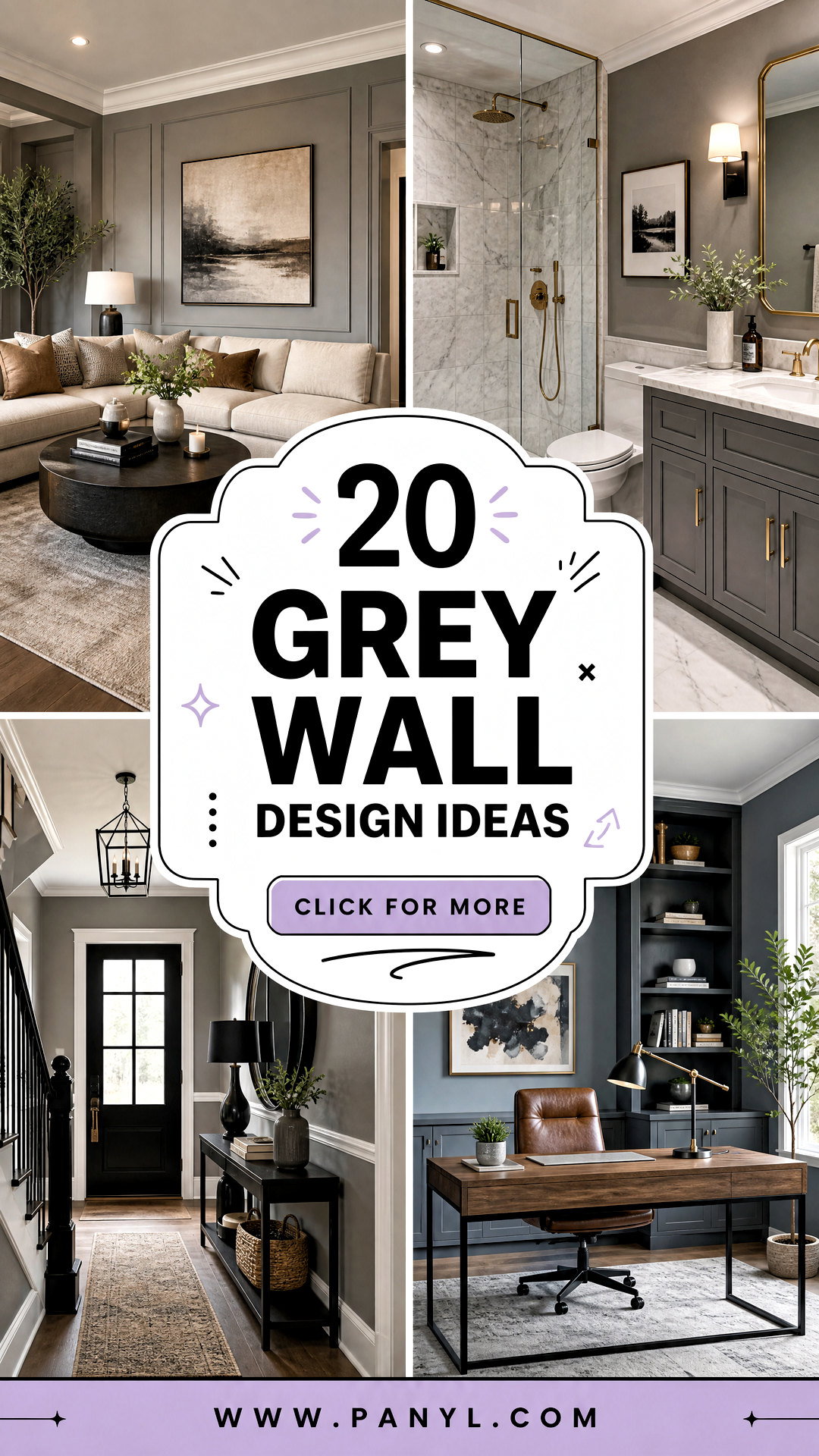 20 Grey Wall Design Ideas for a Sophisticated Modern Home - 20 Grey Wall Design Ideas for a Sophisticated Modern Home