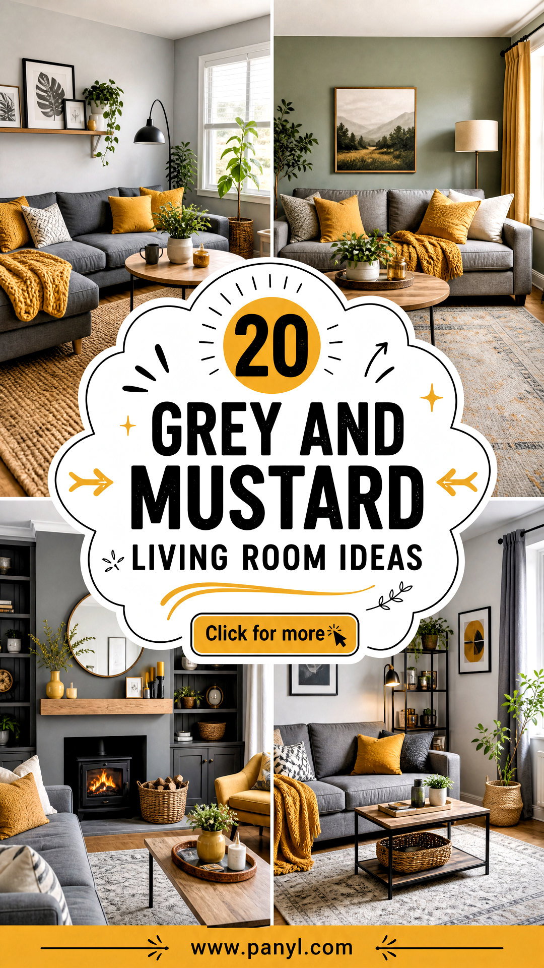 20 Grey and Mustard Living Room Ideas for a Bold Cozy Home - 20 Grey and Mustard Living Room Ideas for a Bold Cozy Home