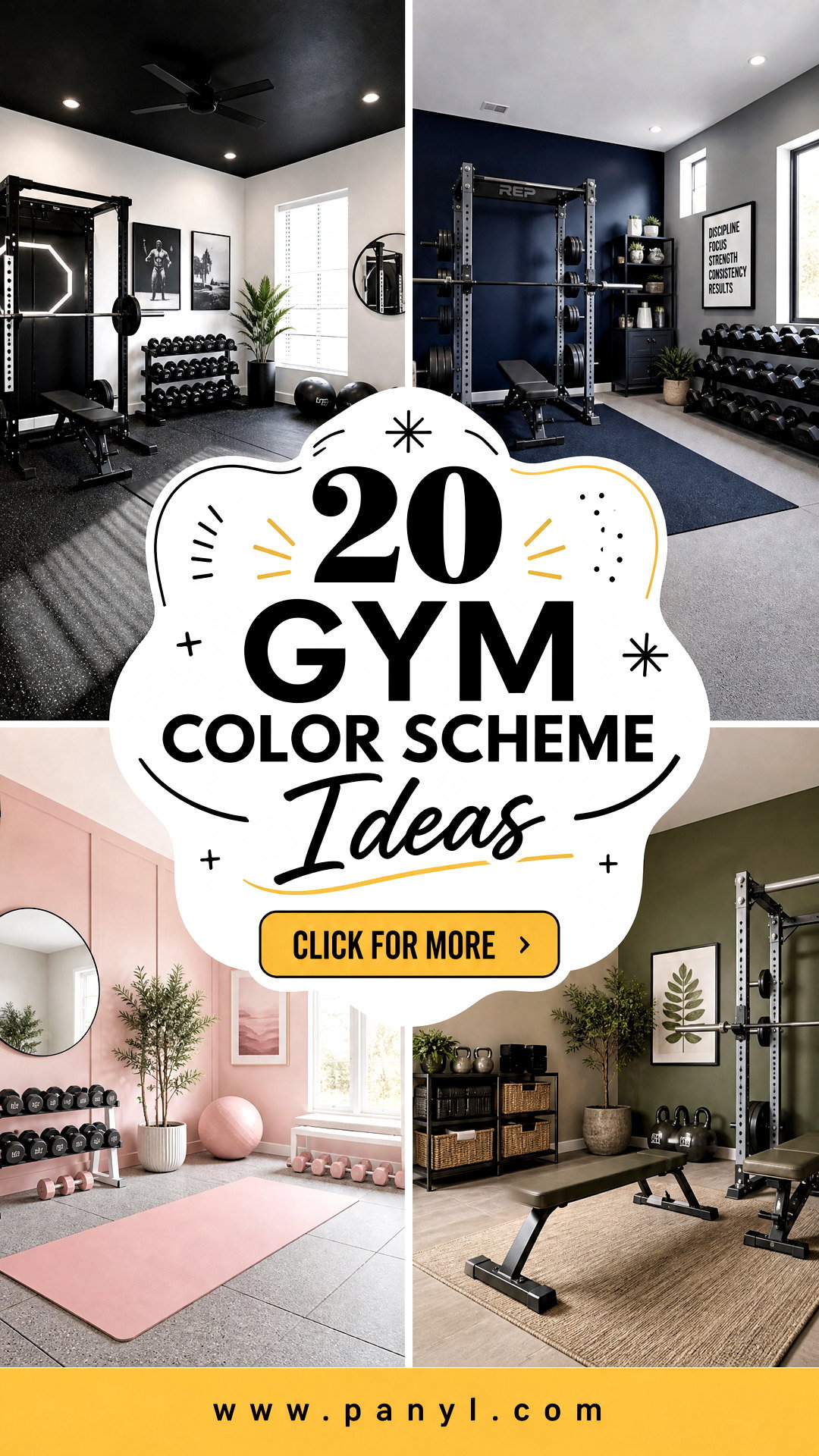 20 Gym Color Scheme Ideas for a Focused Home Workout Space - 20 Gym Color Scheme Ideas for a Focused Home Workout Space