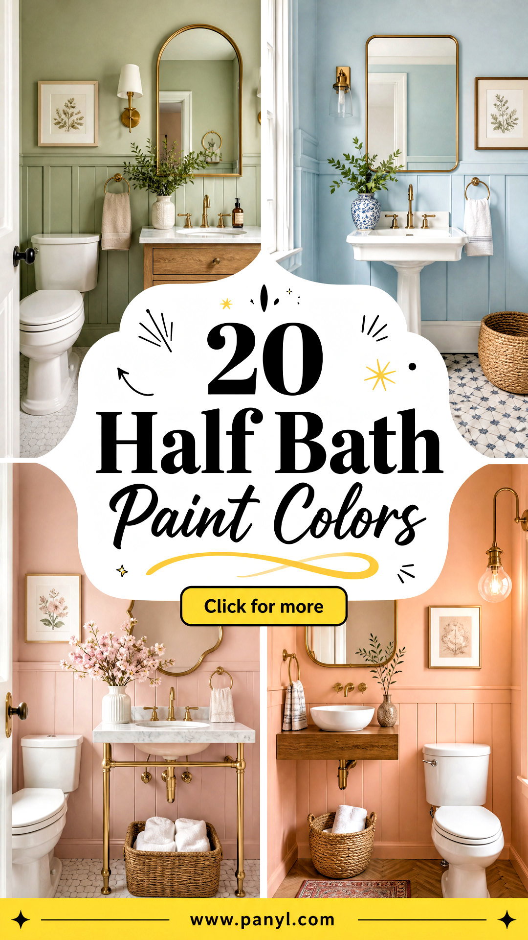 20 Half Bath Paint Colors for a Chic Powder Room Refresh - 20 Half Bath Paint Colors for a Chic Powder Room Refresh