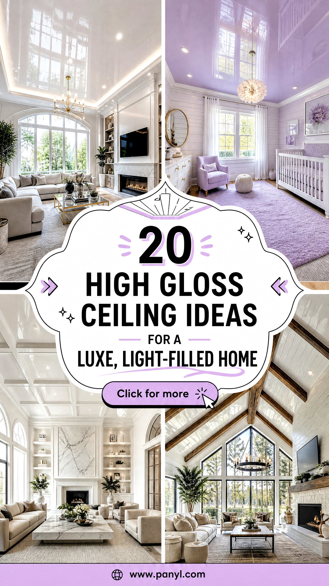 20 High Gloss Ceiling Ideas for a Luxe Light-Filled Home - 20 High Gloss Ceiling Ideas for a Luxe, Light-Filled Home