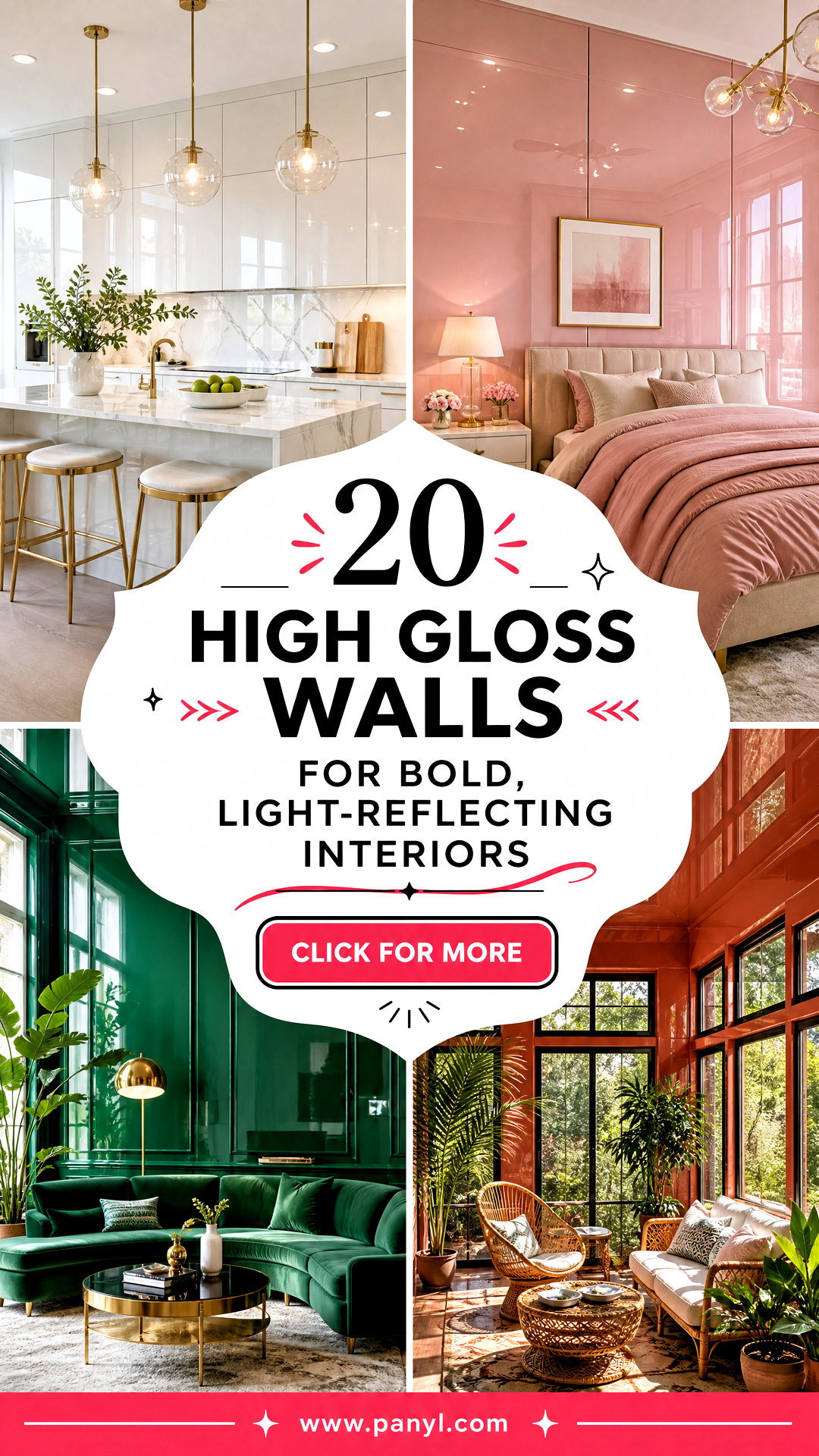 20 High Gloss Walls for Bold Light-Reflecting Interiors - 20 High Gloss Walls for Bold, Light-Reflecting Interiors