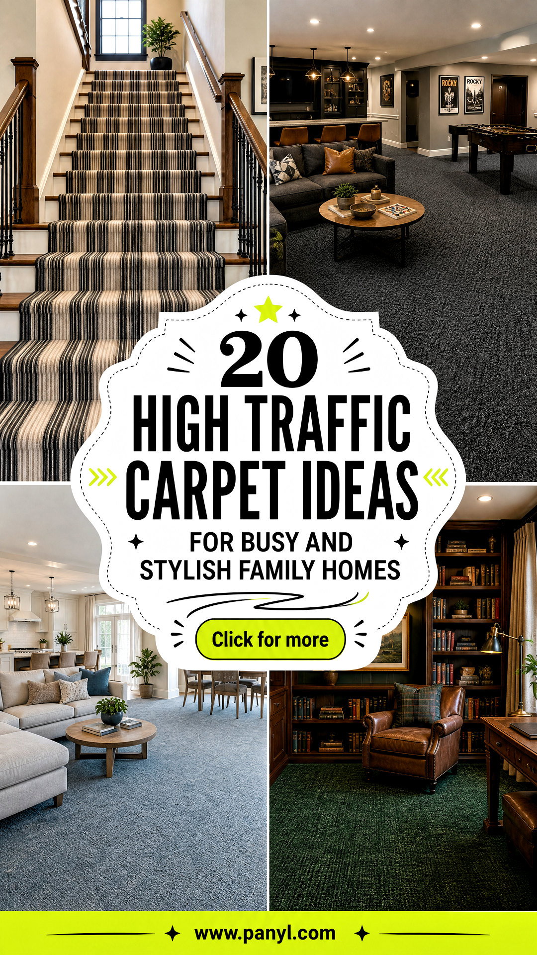 20 High Traffic Carpet Ideas for Busy and Stylish Family Homes - 20 High Traffic Carpet Ideas for Busy and Stylish Family Homes