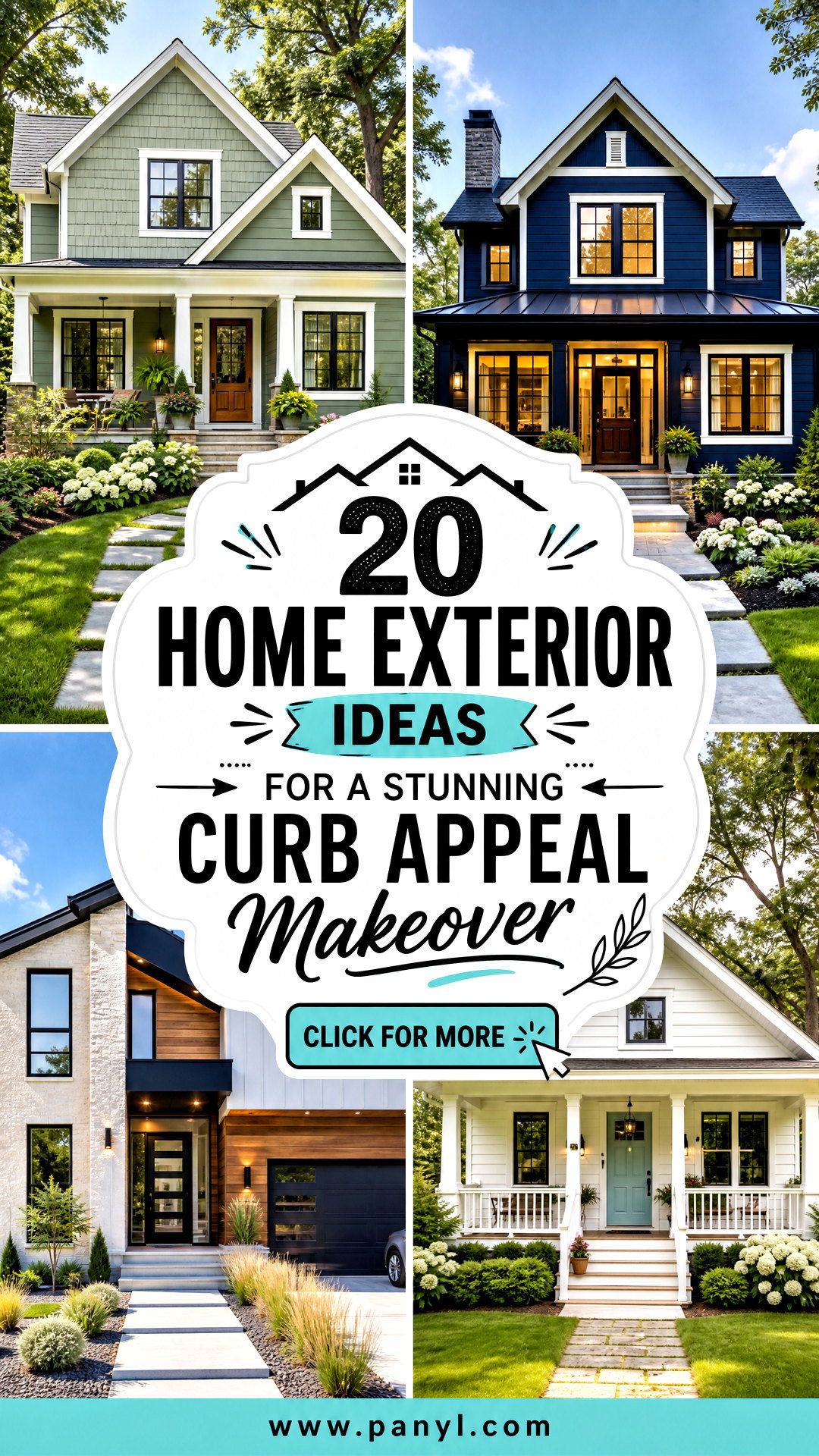 20 Home Exterior Ideas for a Stunning Curb Appeal Makeover - 20 Home Exterior Ideas for a Stunning Curb Appeal Makeover