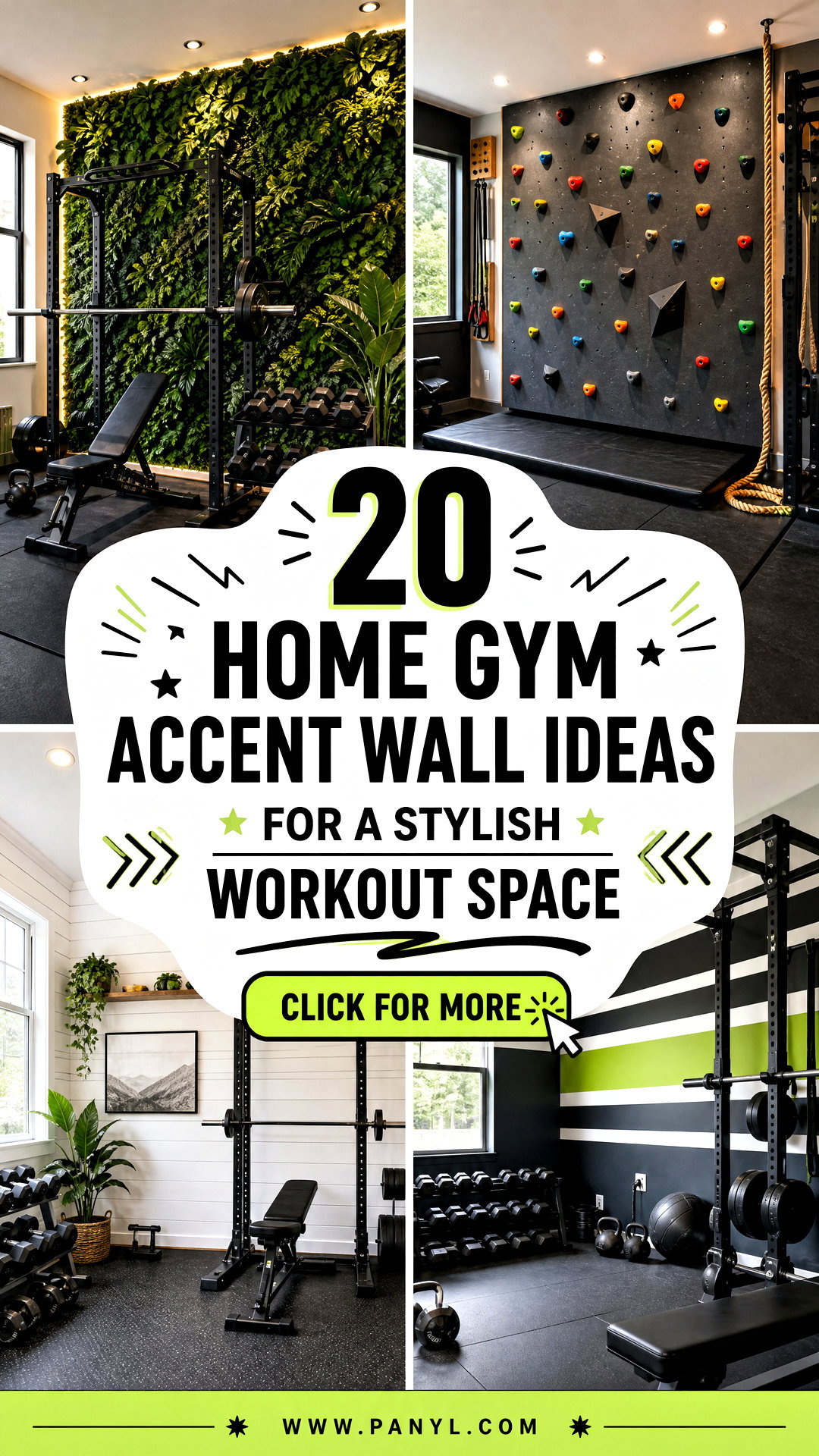 20 Home Gym Accent Wall Ideas for a Stylish Workout Space - 20 Home Gym Accent Wall Ideas for a Stylish Workout Space