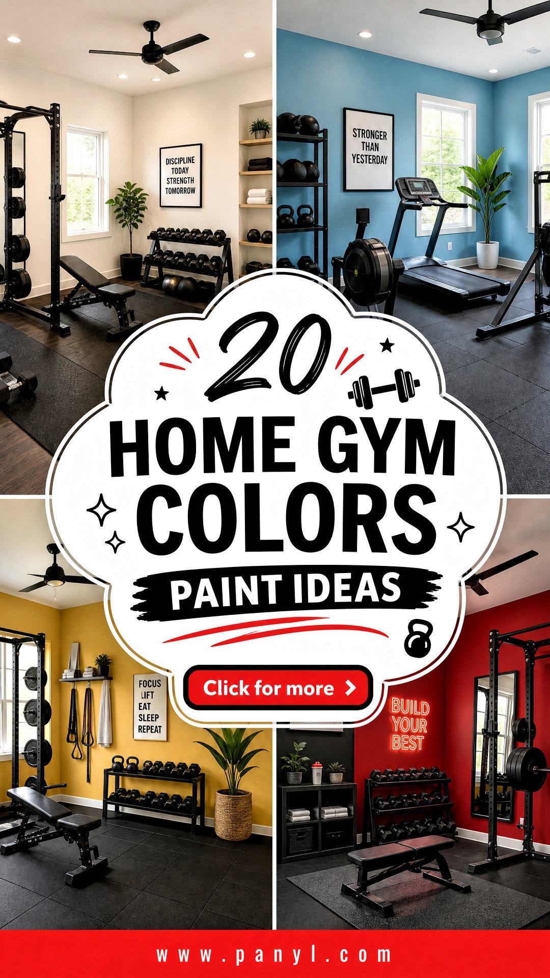20 Home Gym Colors Paint Ideas for an Energizing Workout - 20 Home Gym Colors Paint Ideas for an Energizing Workout