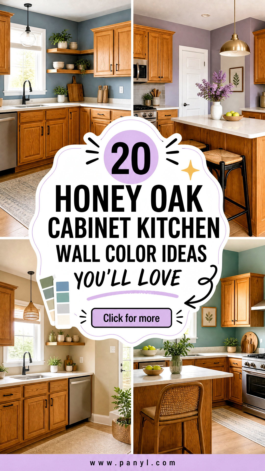 20 Honey Oak Cabinet Kitchen Wall Color Ideas Youll Love - 20 Honey Oak Cabinet Kitchen Wall Color Ideas You’ll Love