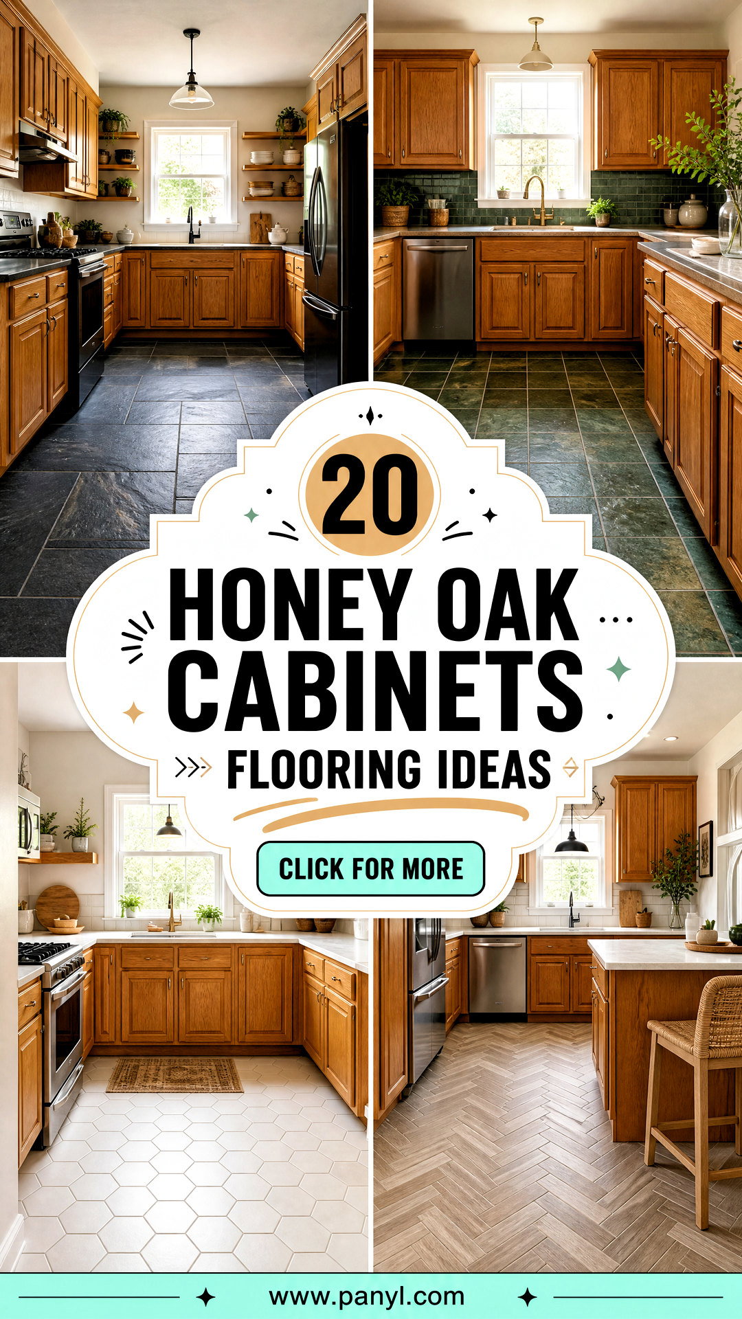 20 Honey Oak Cabinets Flooring Ideas for a Cohesive Kitchen - 20 Honey Oak Cabinets Flooring Ideas for a Cohesive Kitchen