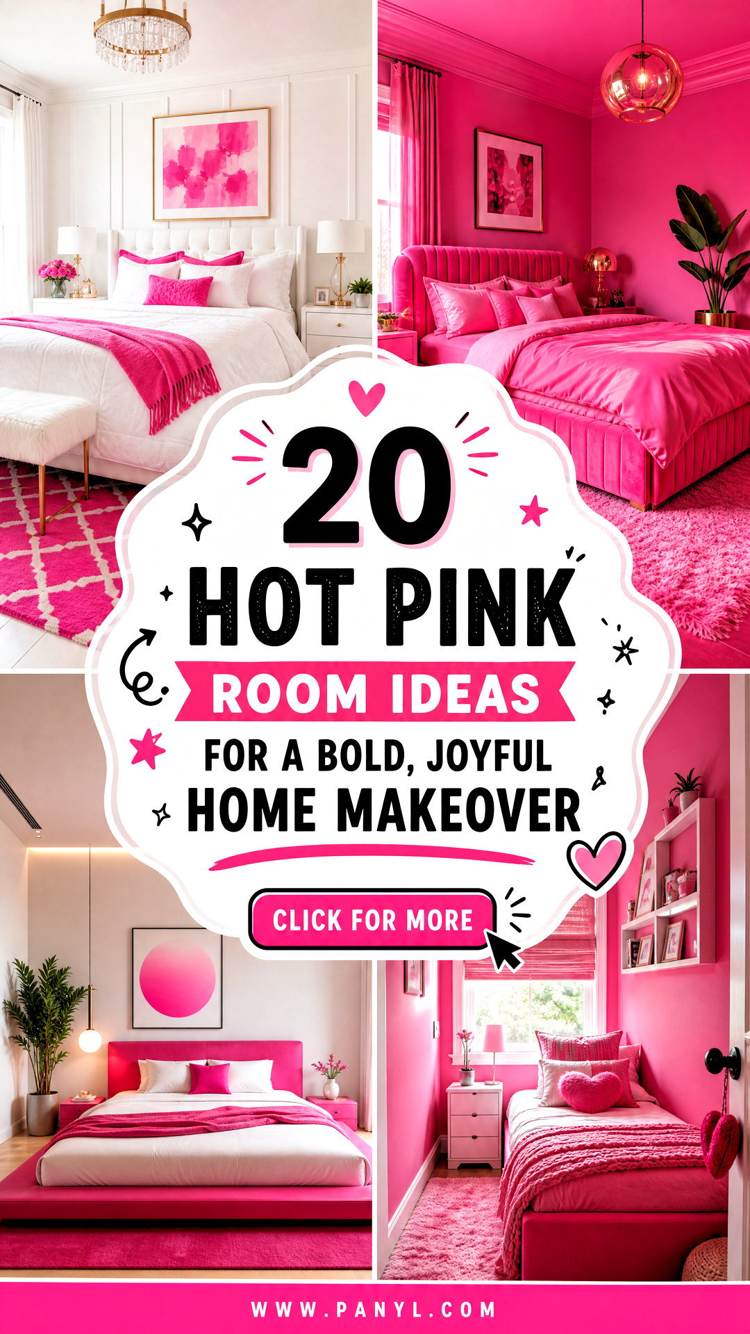 20 Hot Pink Room Ideas for a Bold Joyful Home Makeover - 20 Hot Pink Room Ideas for a Bold, Joyful Home Makeover