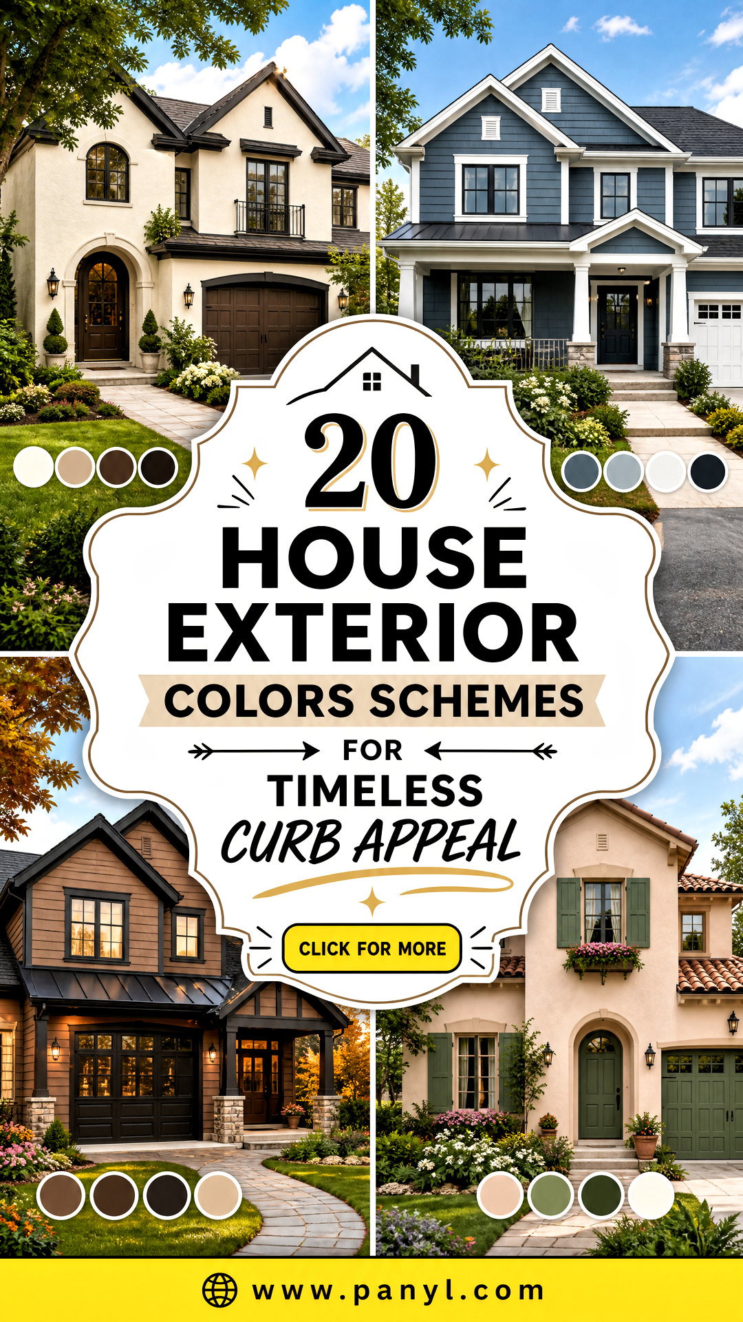 20 House Exterior Colors Schemes for Timeless Curb Appeal - 20 House Exterior Colors Schemes for Timeless Curb Appeal
