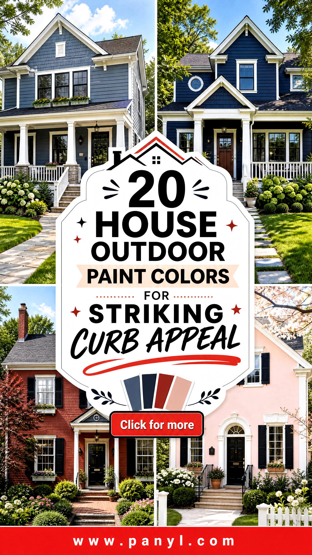 20 House Outdoor Paint Colors for Striking Curb Appeal - 20 House Outdoor Paint Colors for Striking Curb Appeal