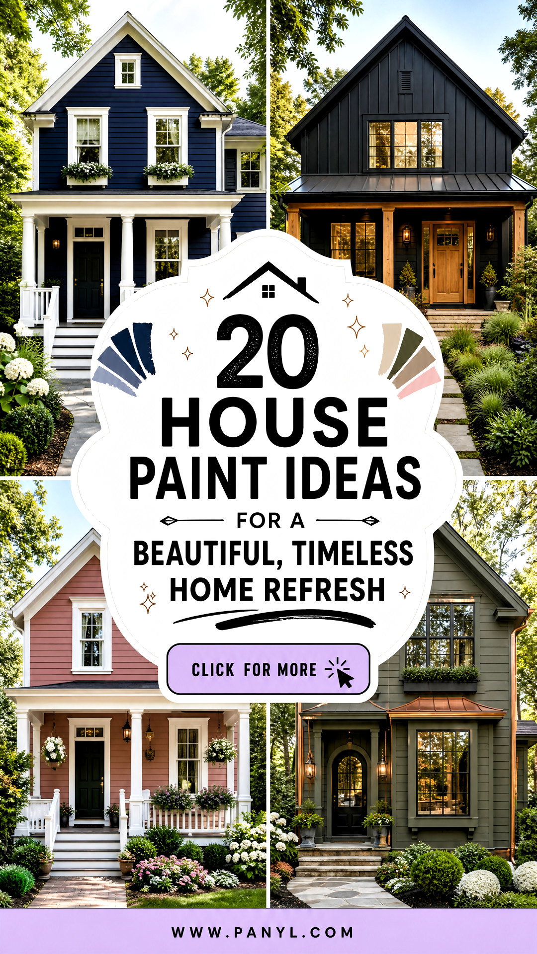 20 House Paint Ideas for a Beautiful Timeless Home Refresh - 20 House Paint Ideas for a Beautiful, Timeless Home Refresh