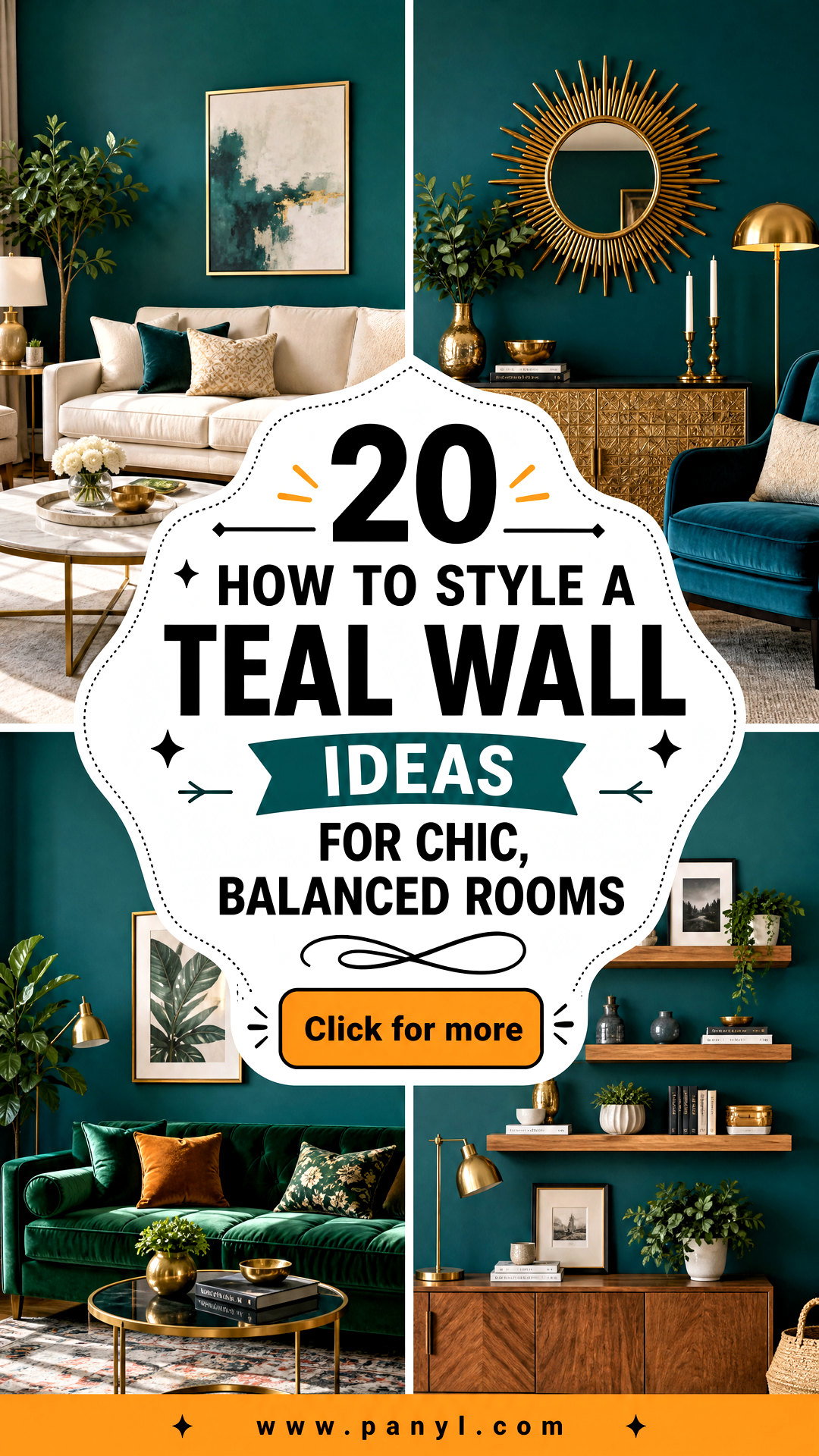 20 How To Style A Teal Wall Ideas for Chic Balanced Rooms - 20 How To Style A Teal Wall Ideas for Chic, Balanced Rooms