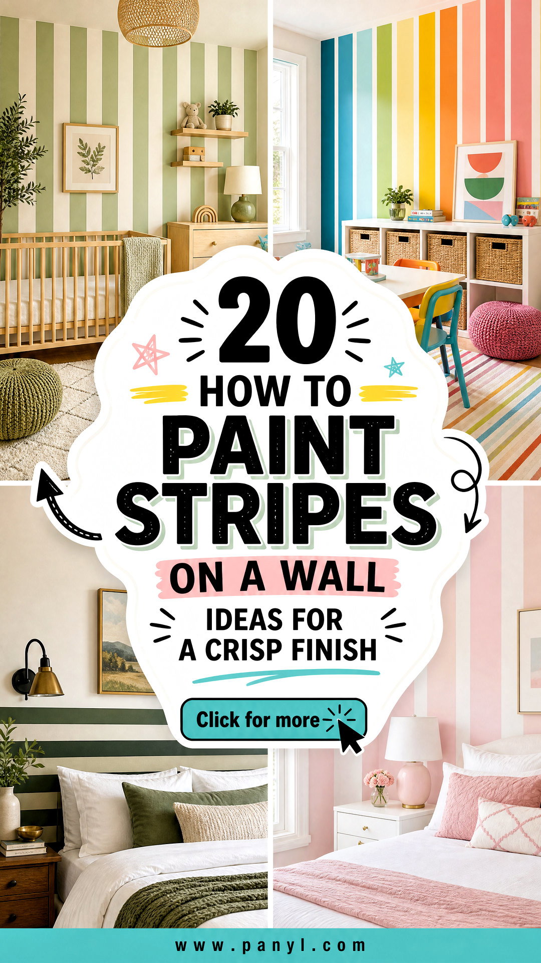 20 How to Paint Stripes on a Wall Ideas for a Crisp Finish - 20 How to Paint Stripes on a Wall Ideas for a Crisp Finish