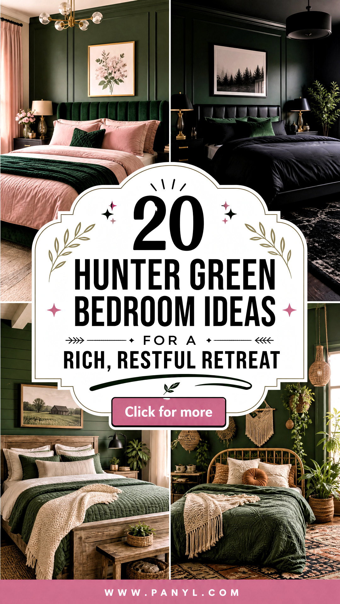 20 Hunter Green Bedroom Ideas for a Rich Restful Retreat - 20 Hunter Green Bedroom Ideas for a Rich, Restful Retreat