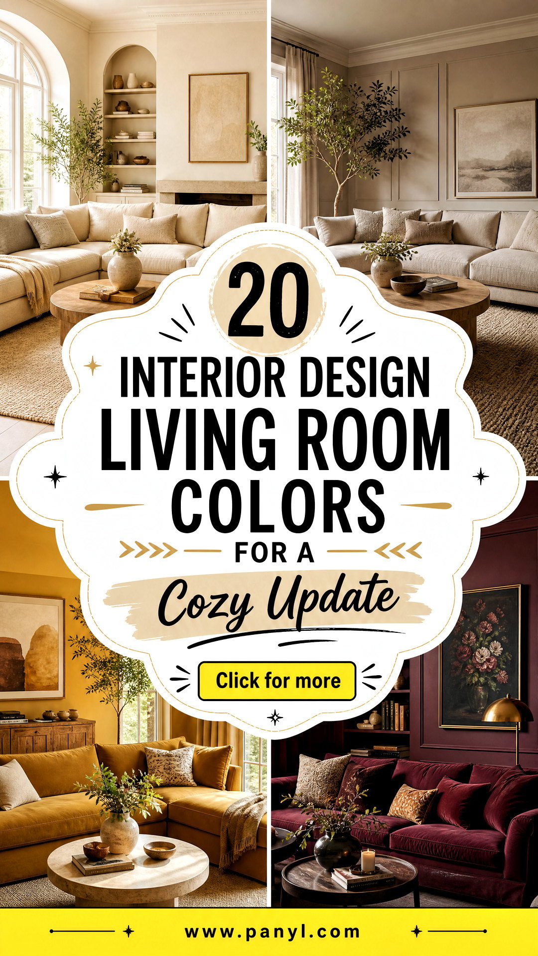 20 Interior Design Living Room Colors for a Cozy Update - 20 Interior Design Living Room Colors for a Cozy Update