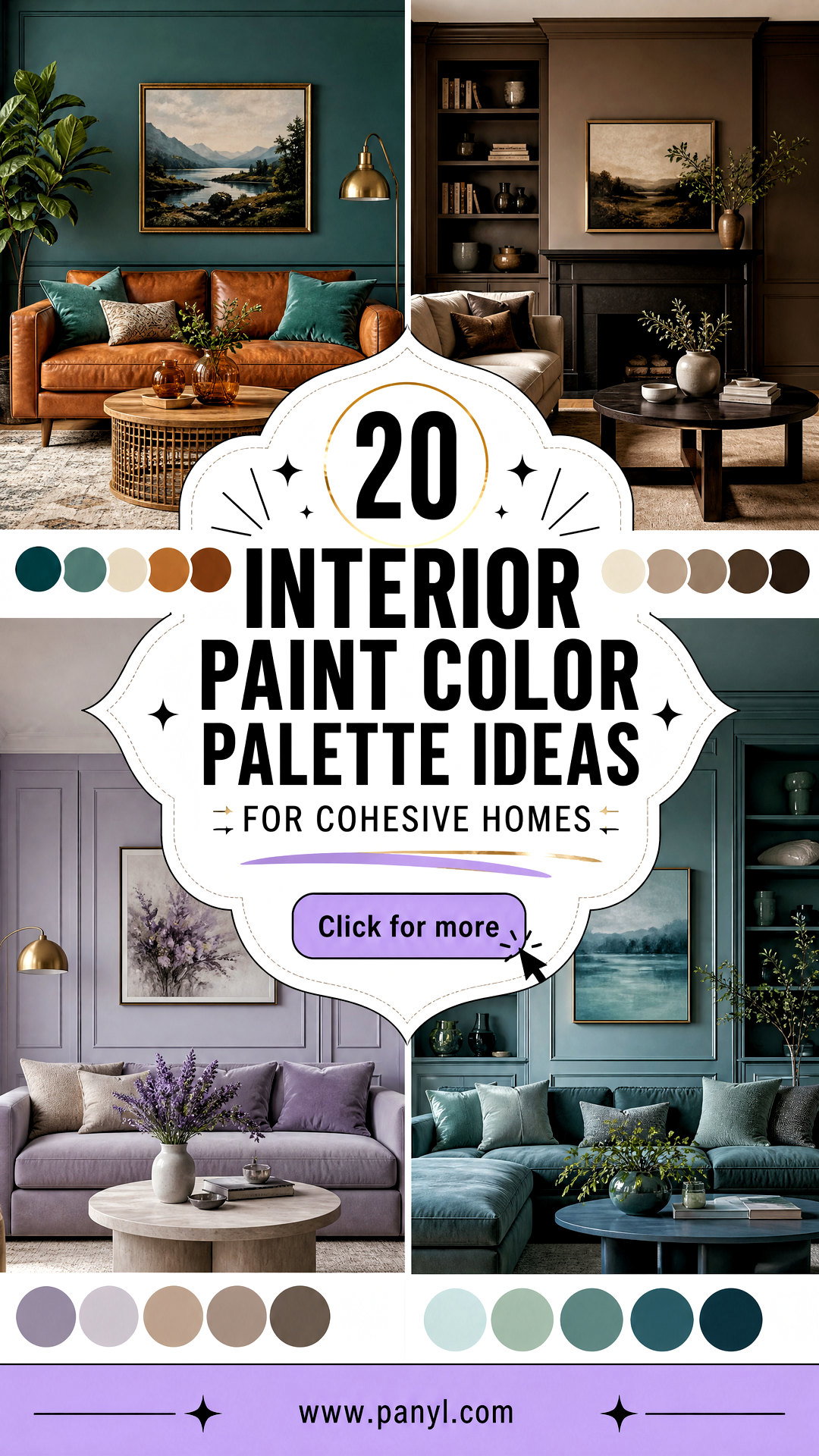 20 Interior Paint Color Palette Ideas for Cohesive Homes - 20 Interior Paint Color Palette Ideas for Cohesive Homes