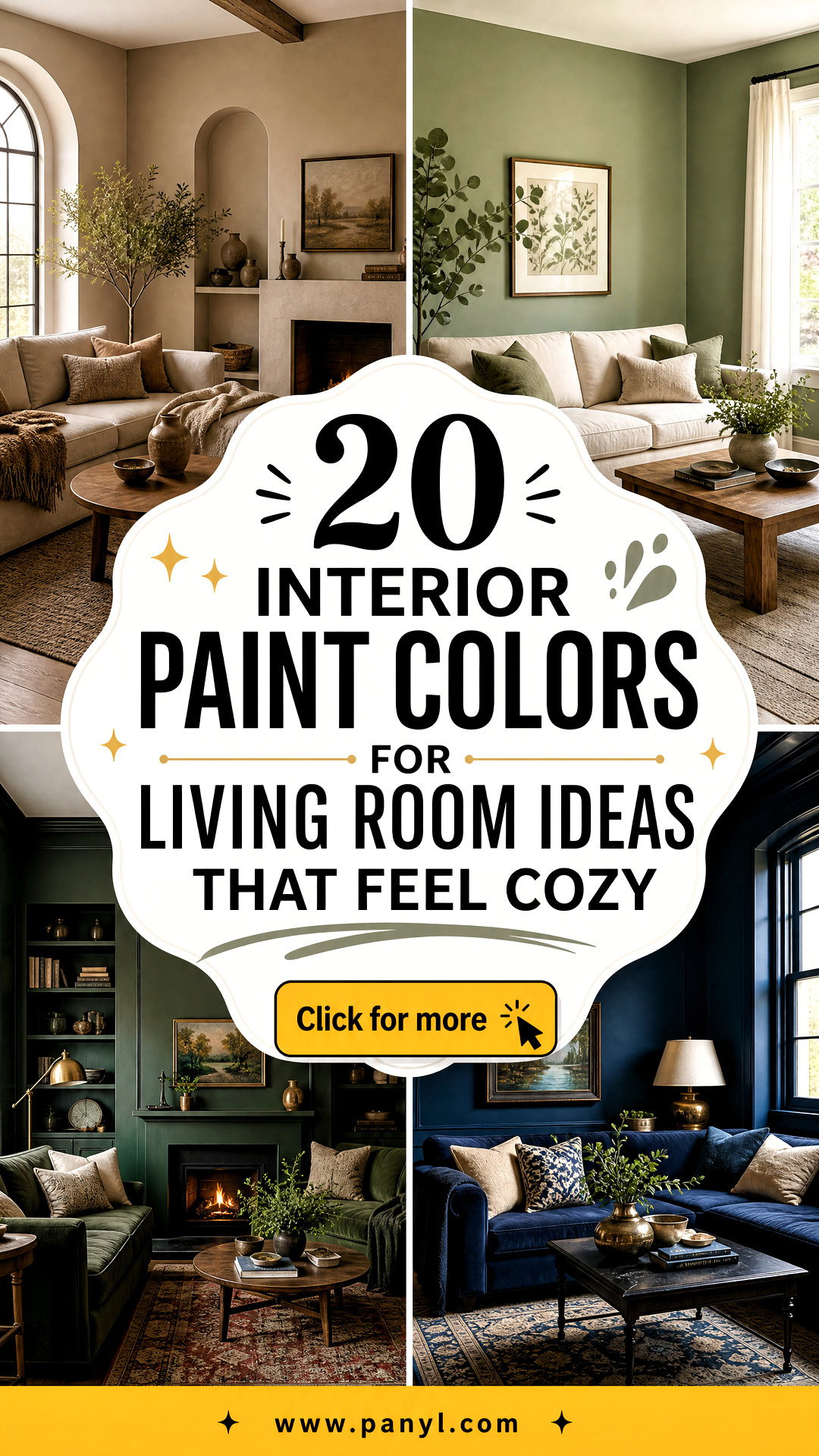 20 Interior Paint Colors for Living Room Ideas That Feel Cozy - 20 Interior Paint Colors for Living Room Ideas That Feel Cozy