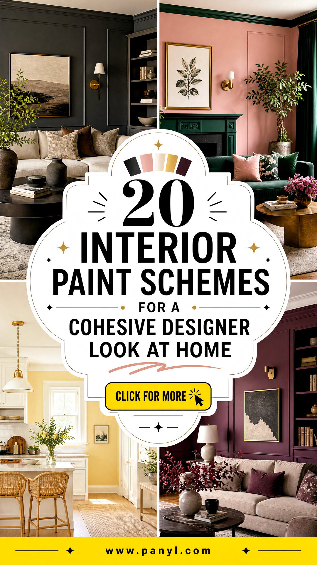 20 Interior Paint Schemes for a Cohesive Designer Look at Home - 20 Interior Paint Schemes for a Cohesive Designer Look at Home