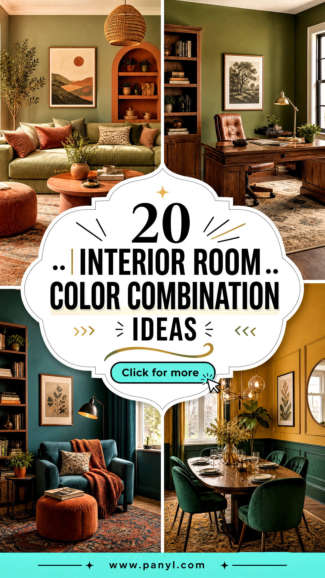 20 Interior Room Color Combination Ideas for Cohesive Homes - 20 Interior Room Color Combination Ideas for Cohesive Homes
