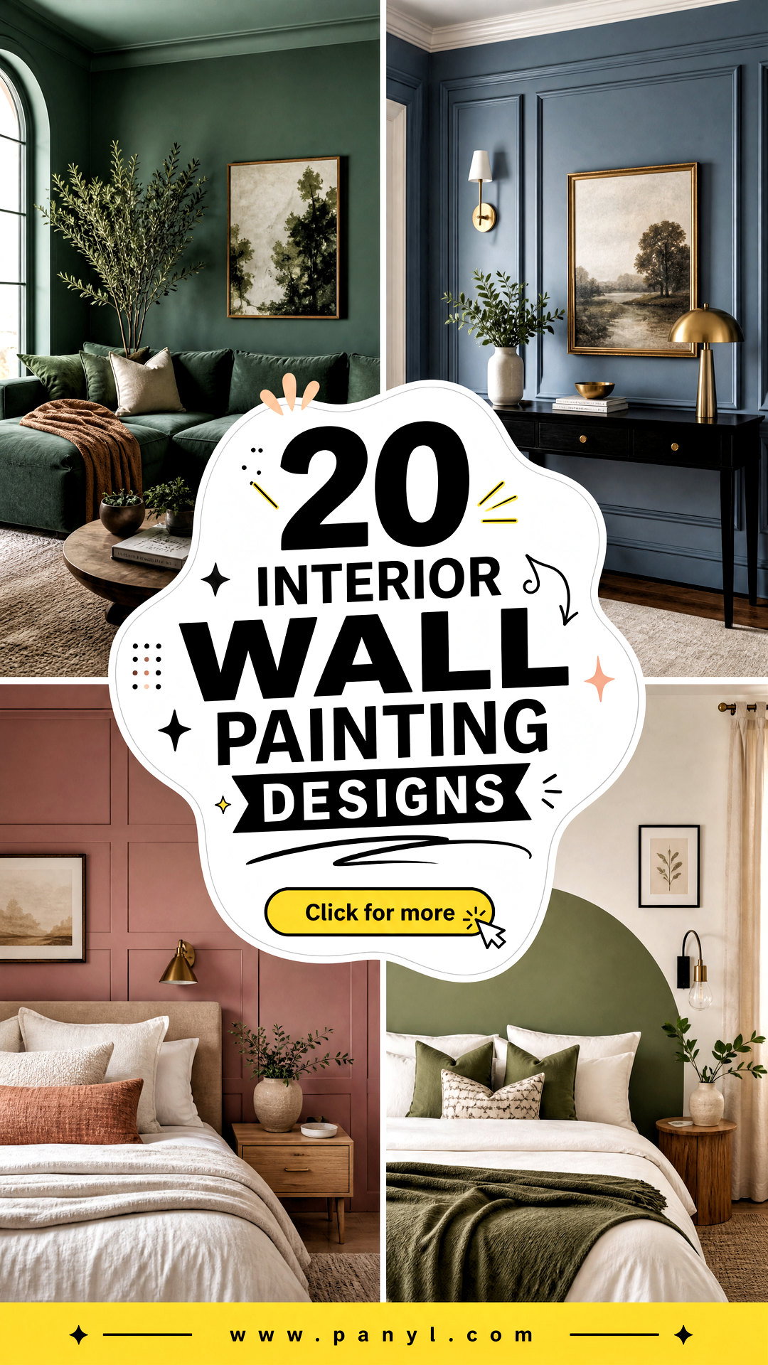 20 Interior Wall Painting Designs for Creative Modern Homes - 20 Interior Wall Painting Designs for Creative Modern Homes