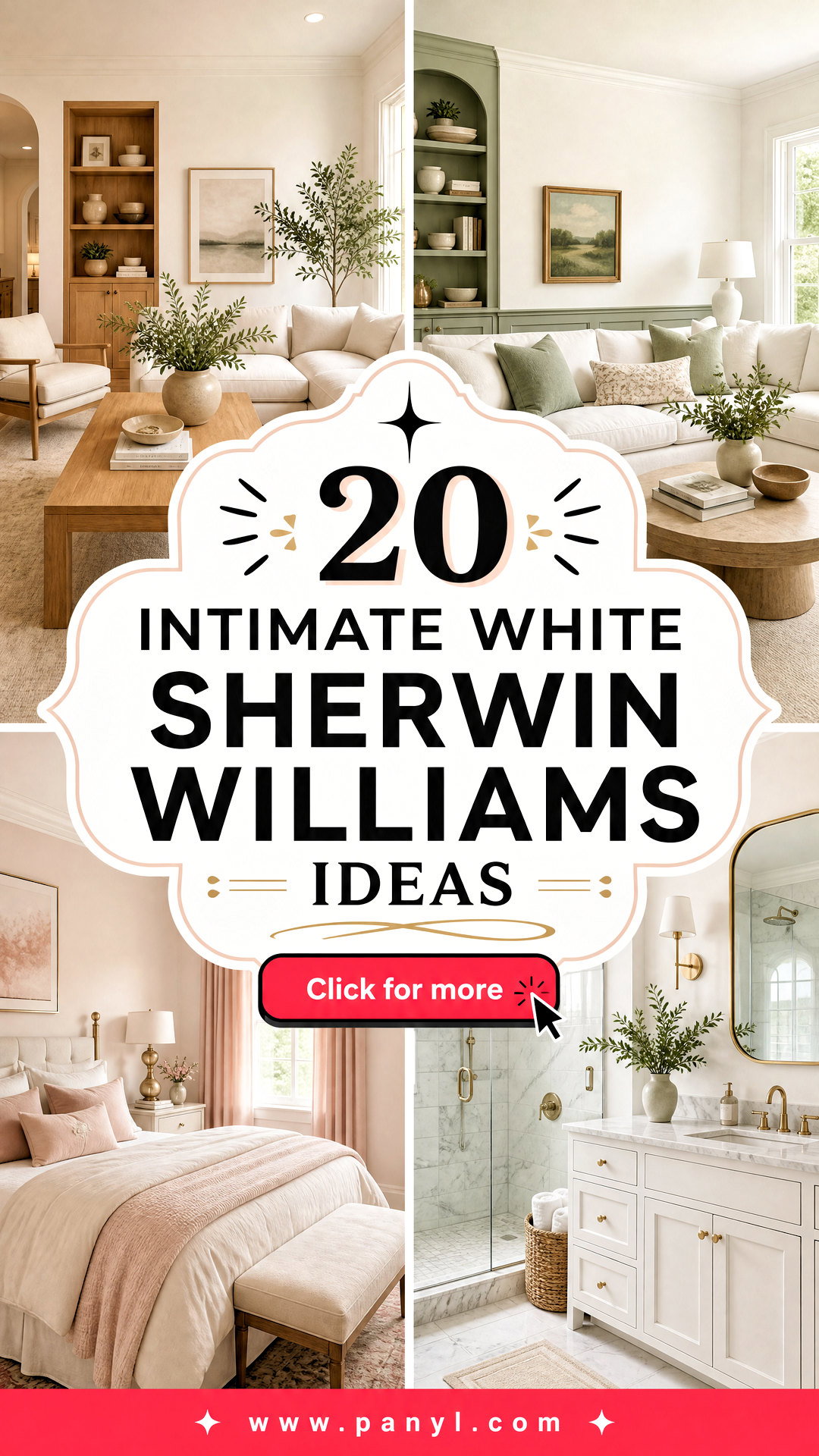 20 Intimate White Sherwin Williams Ideas for Soft Cozy Rooms - 20 Intimate White Sherwin Williams Ideas for Soft, Cozy Rooms