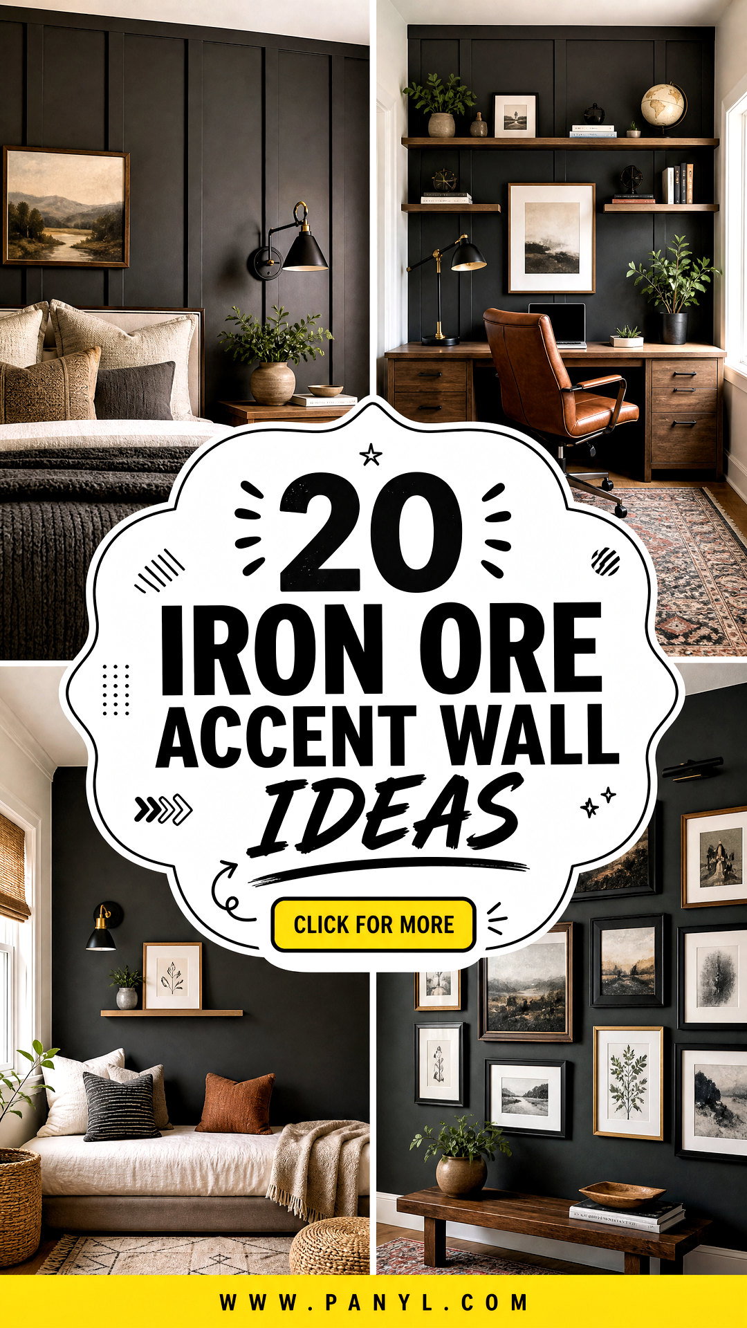 20 Iron Ore Accent Wall Ideas for Bold Sophisticated Rooms - 20 Iron Ore Accent Wall Ideas for Bold, Sophisticated Rooms