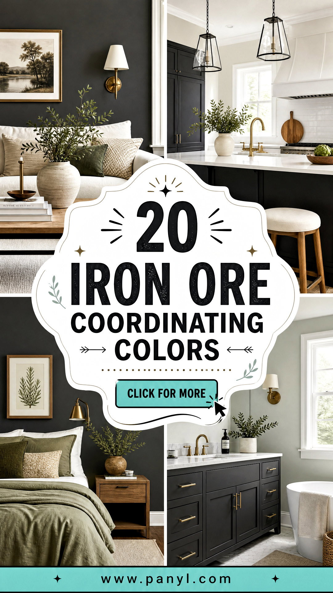 20 Iron Ore Coordinating Colors for a Polished Home Palette - 20 Iron Ore Coordinating Colors for a Polished Home Palette