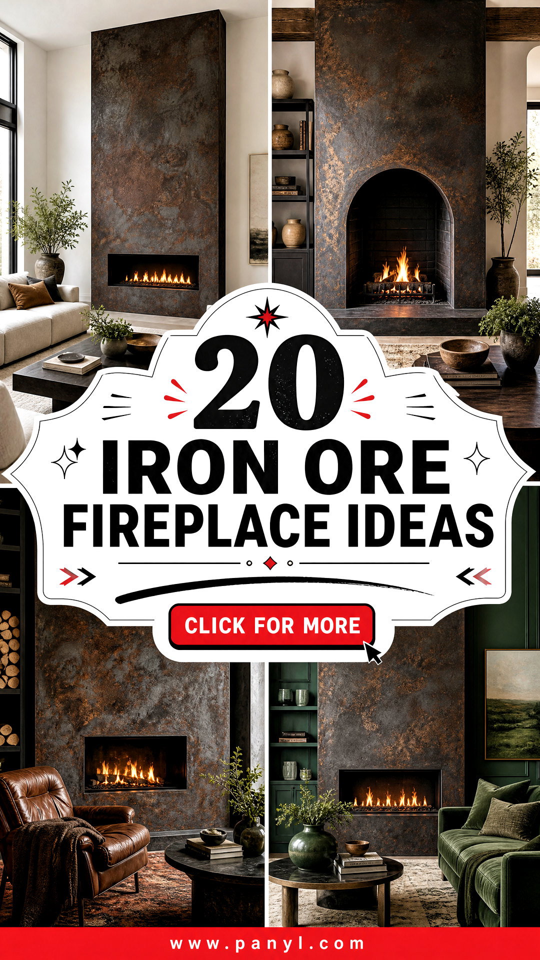 20 Iron Ore Fireplace Ideas for a Striking Focal Point at Home - 20 Iron Ore Fireplace Ideas for a Striking Focal Point at Home