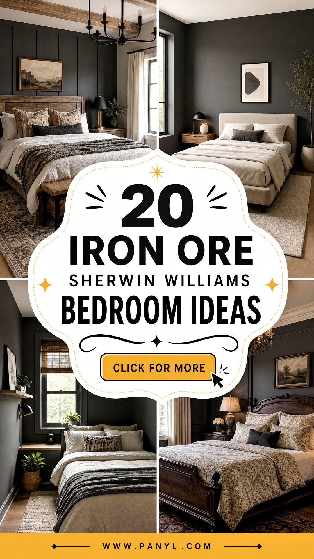 20 Iron Ore Sherwin Williams Bedroom Ideas for Cozy Drama - 20 Iron Ore Sherwin Williams Bedroom Ideas for Cozy Drama