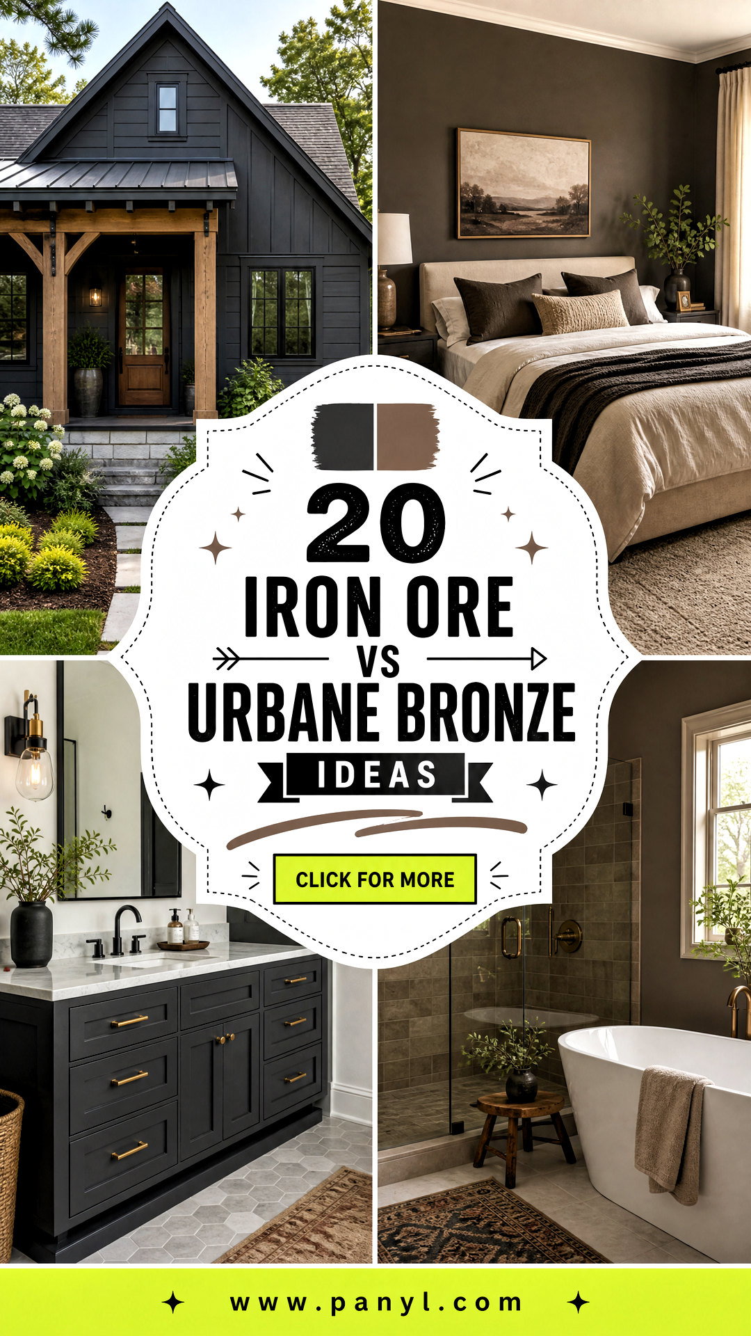 20 Iron Ore vs Urbane Bronze Ideas for a Bold Modern Home - 20 Iron Ore vs Urbane Bronze Ideas for a Bold Modern Home