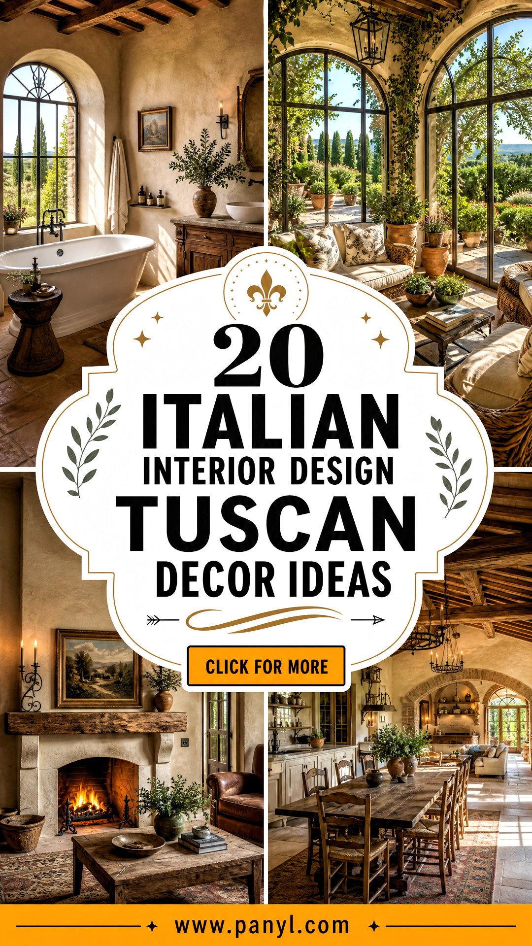 20 Italian Interior Design Tuscan Decor Ideas for Cozy Homes - 20 Italian Interior Design Tuscan Decor Ideas for Cozy Homes