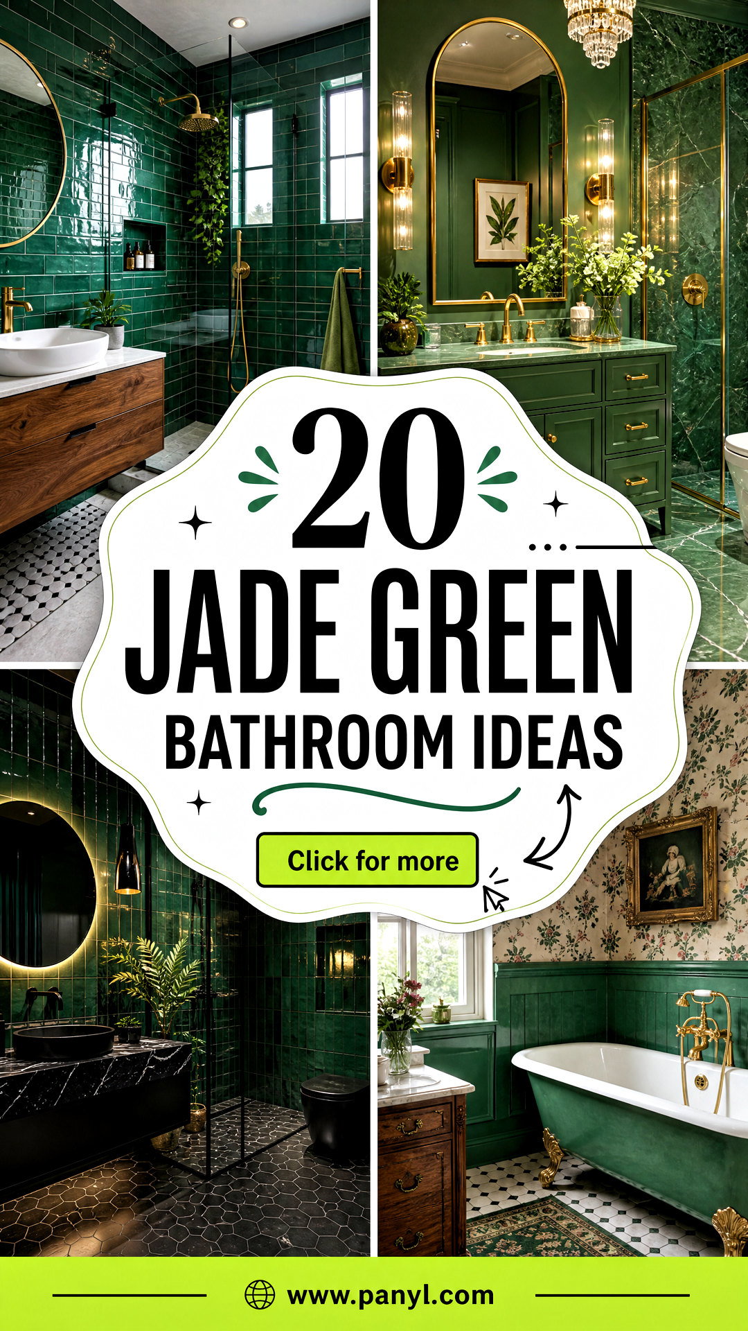20 Jade Green Bathroom Ideas for a Rich Serene Retreat - 20 Jade Green Bathroom Ideas for a Rich, Serene Retreat