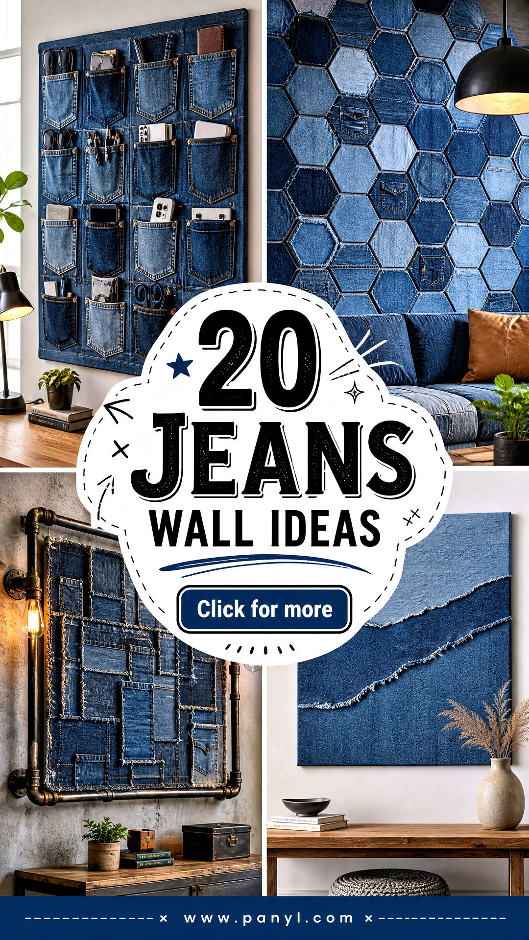 20 Jeans Wall Ideas for Bold Texture-Rich Modern Rooms - 20 Jeans Wall Ideas for Bold, Texture-Rich Modern Rooms