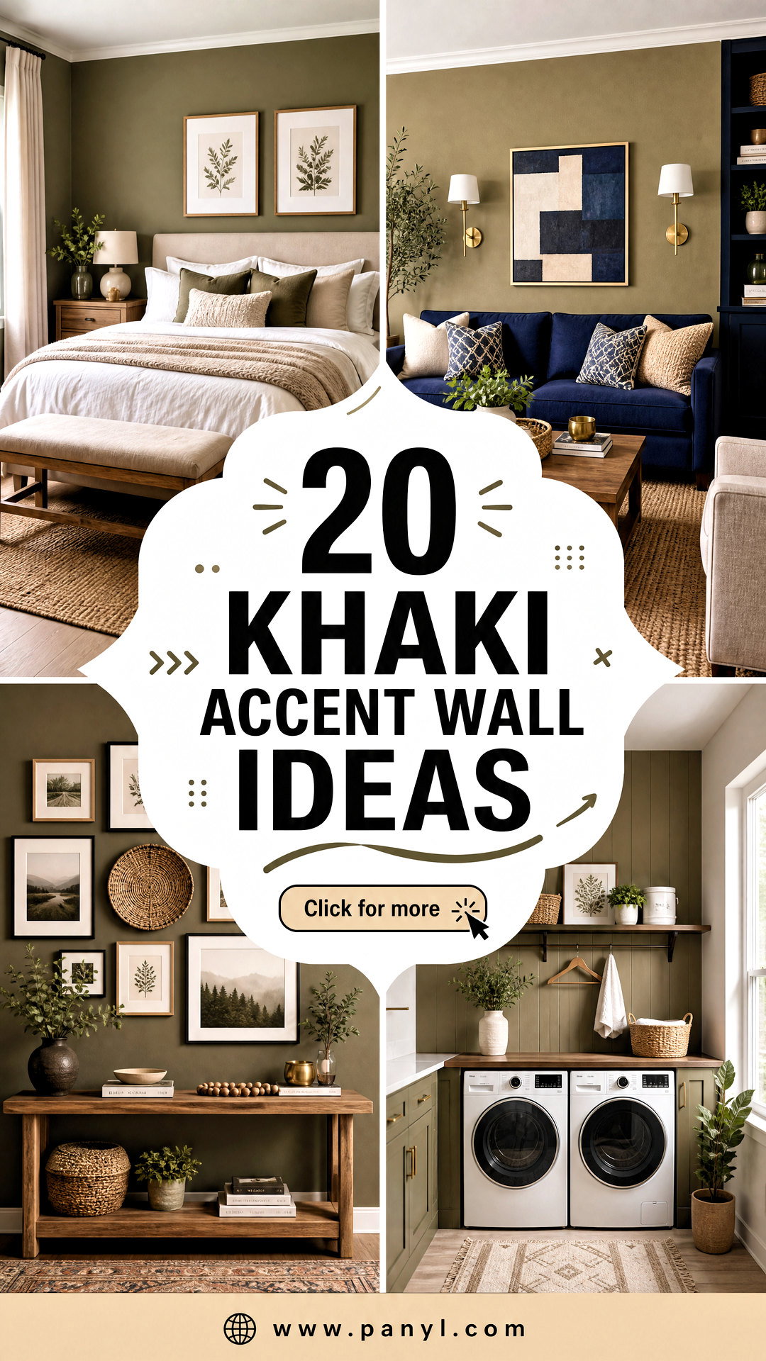 20 Khaki Accent Wall Ideas Warm Sophisticated Rooms to Inspire - 20 Khaki Accent Wall Ideas: Warm, Sophisticated Rooms to Inspire