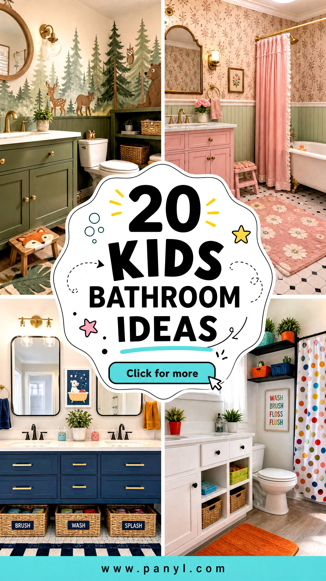 20 Kids Bathroom Ideas for a Fun Family-Friendly Refresh - 20 Kids Bathroom Ideas for a Fun, Family-Friendly Refresh