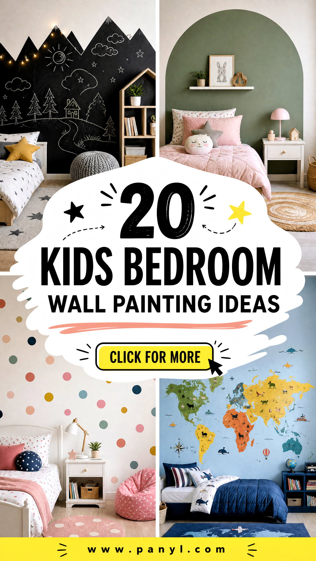 20 Kids Bedroom Wall Painting Ideas for a Magical Refresh - 20 Kids Bedroom Wall Painting Ideas for a Magical Refresh