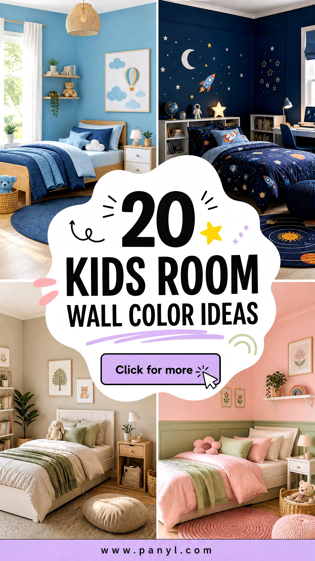 20 Kids Room Wall Color Ideas for a Cheerful Makeover Today - 20 Kids Room Wall Color Ideas for a Cheerful Makeover Today