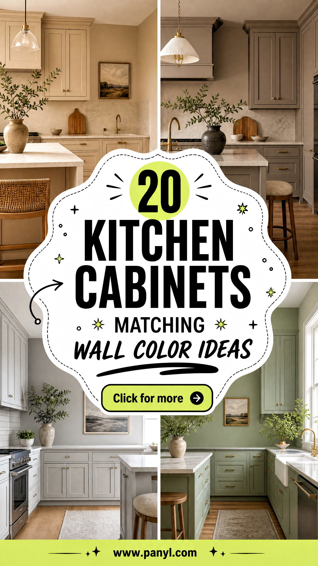 20 Kitchen Cabinets Matching Wall Color Ideas Stylish Pairings - 20 Kitchen Cabinets Matching Wall Color Ideas: Stylish Pairings