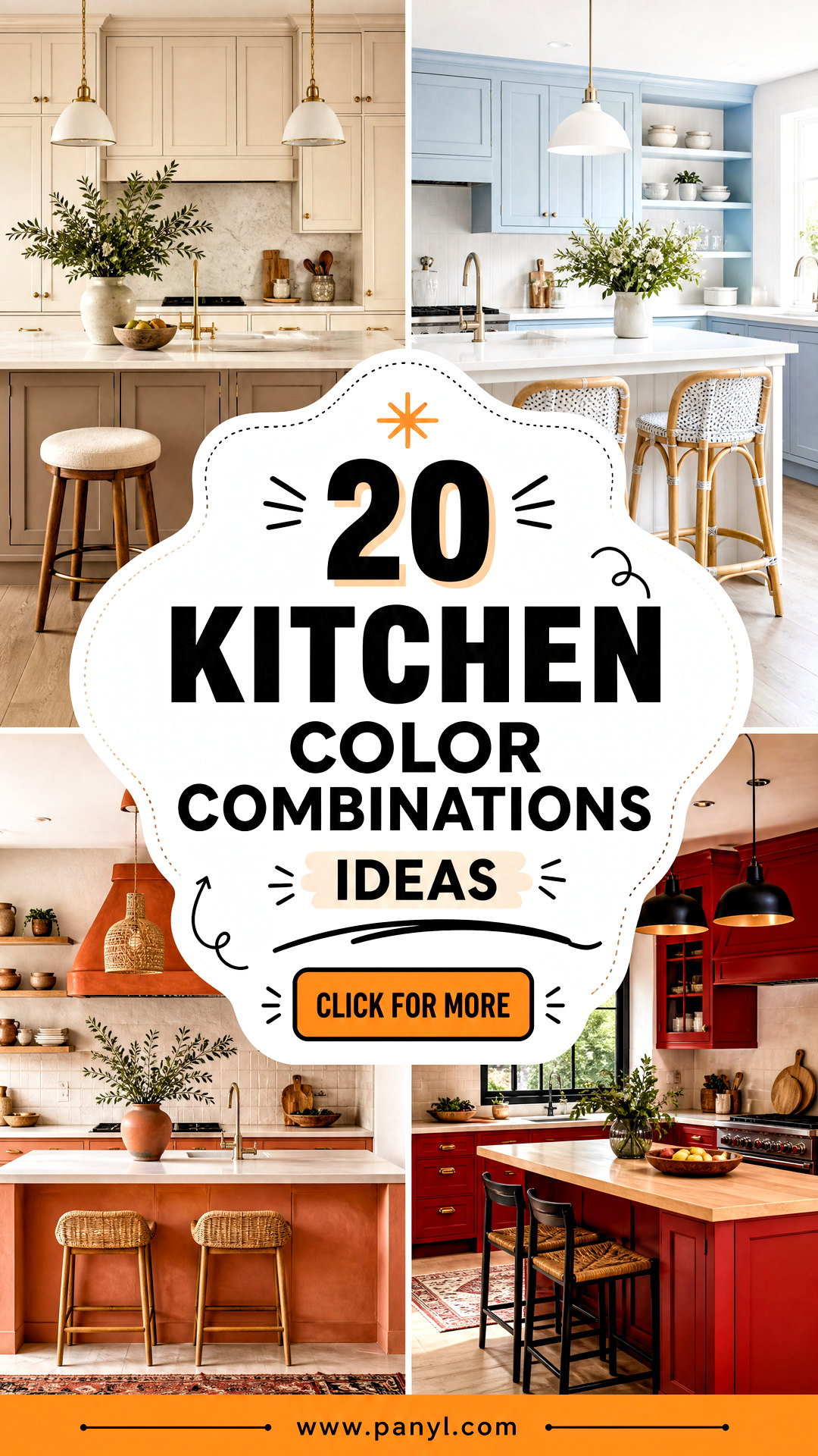 20 Kitchen Color Combinations Ideas for a Balanced Look - 20 Kitchen Color Combinations Ideas for a Balanced Look