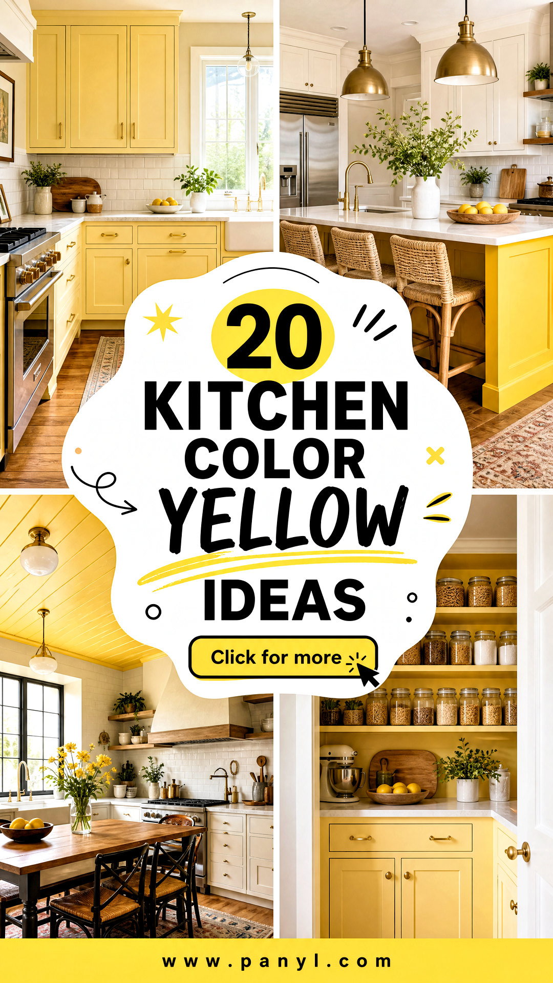 20 Kitchen Color Yellow Ideas for a Bright Cheerful Space - 20 Kitchen Color Yellow Ideas for a Bright, Cheerful Space